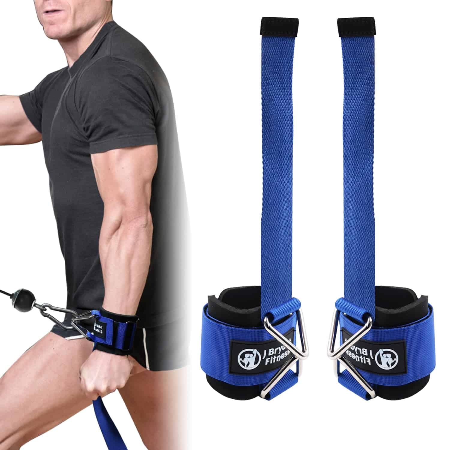 J Bryant Fitness Muñequeras para -Azul