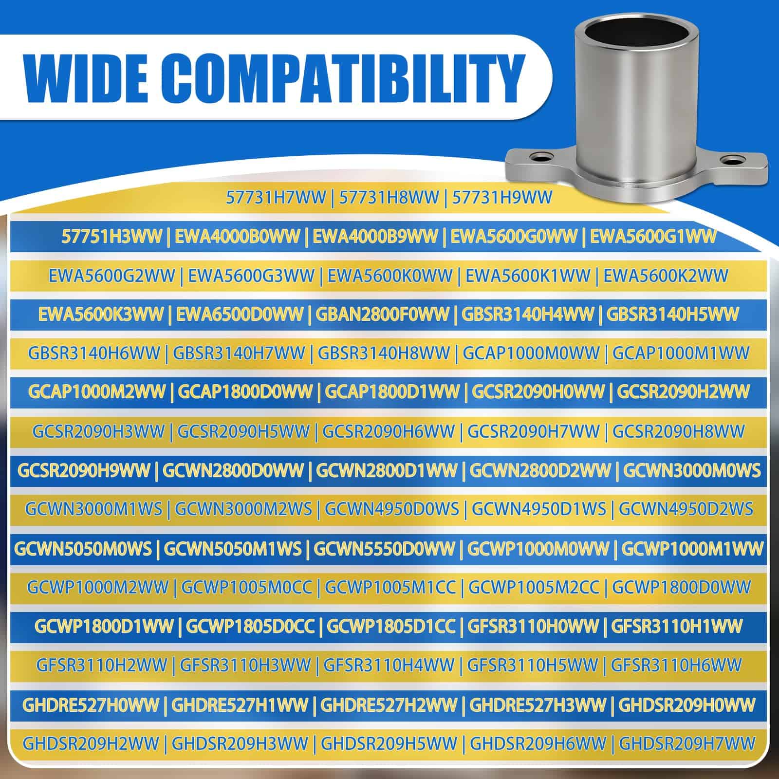 WH2X1198 Rodamiento de la tina de lavadora para lavadora GE - Imagen 6
