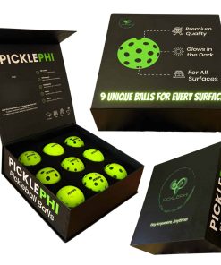 Kit de Lujo Picklephi | 9 Pelotas de Pickleball Únicas para