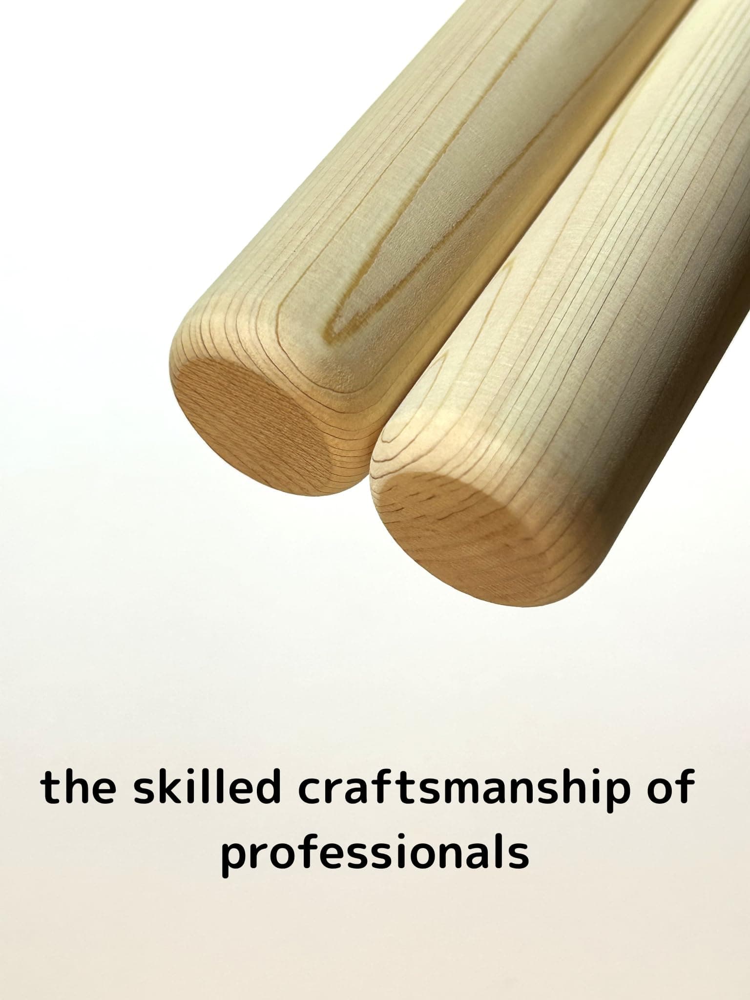 Baquetas de Madera de Hinoki Cypress para Taiko (35mm x - Imagen 5