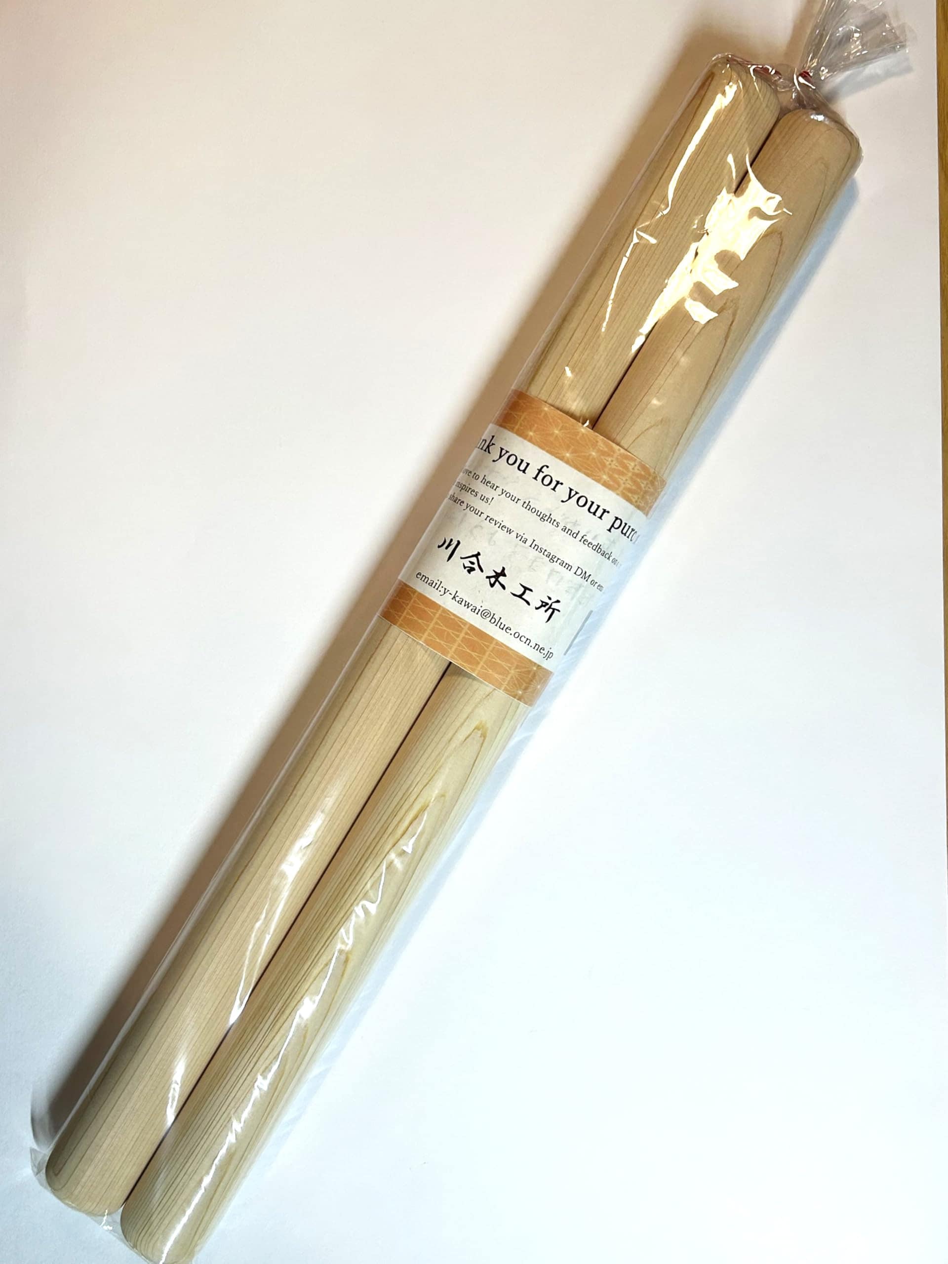 Baquetas de Madera de Hinoki Cypress para Taiko (35mm x - Imagen 7