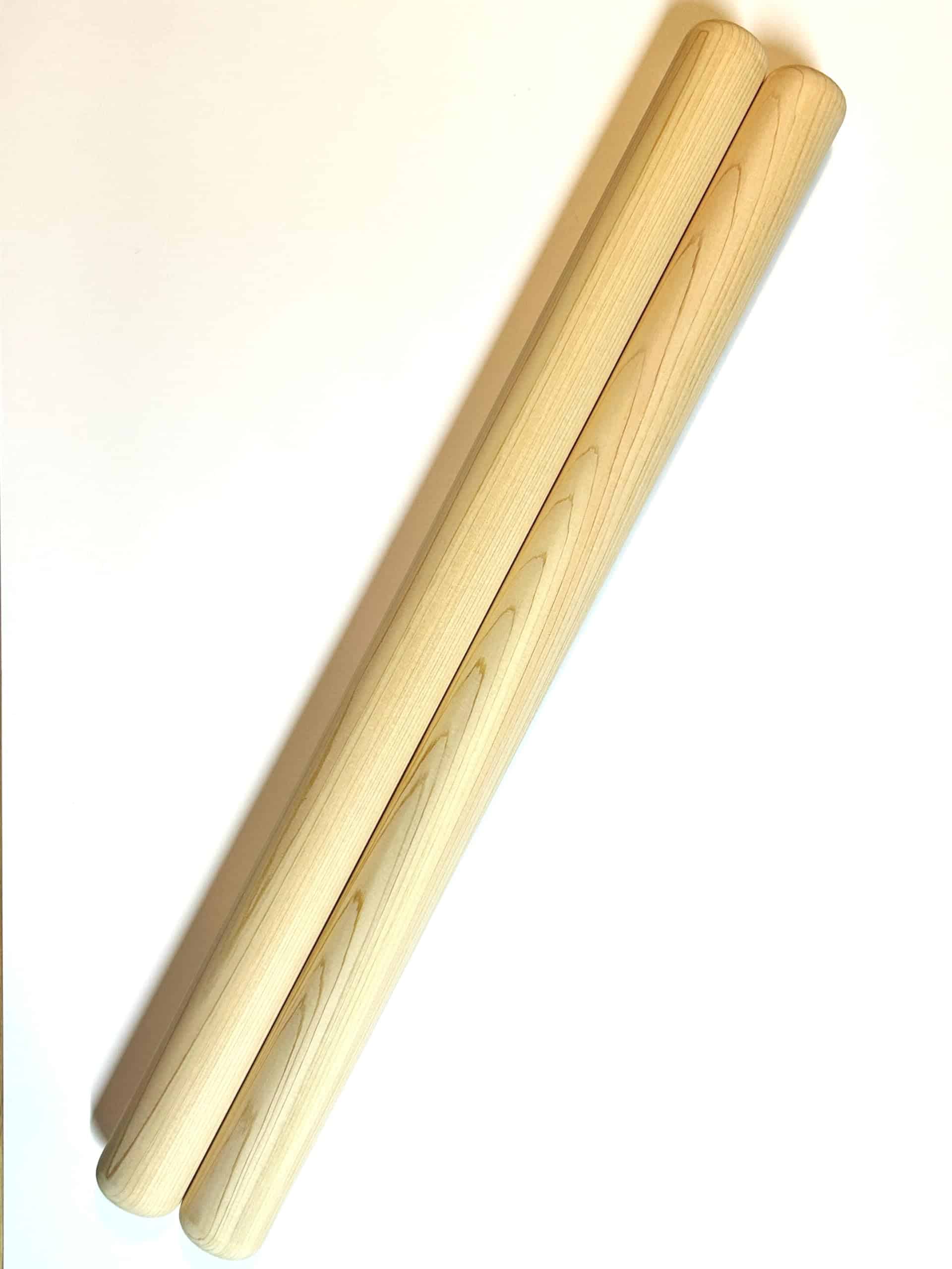 Baquetas de Madera de Hinoki Cypress para Taiko (35mm x