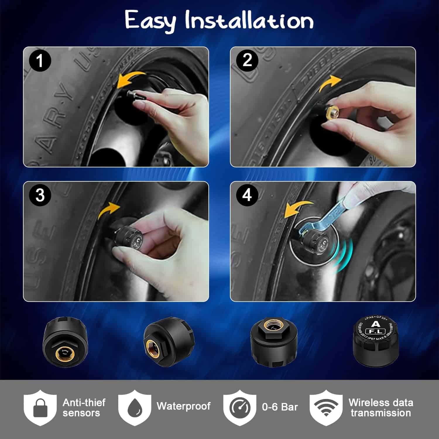 Sistema de Monitoreo de Presión de Neumáticos Rechale RV - Imagen 6