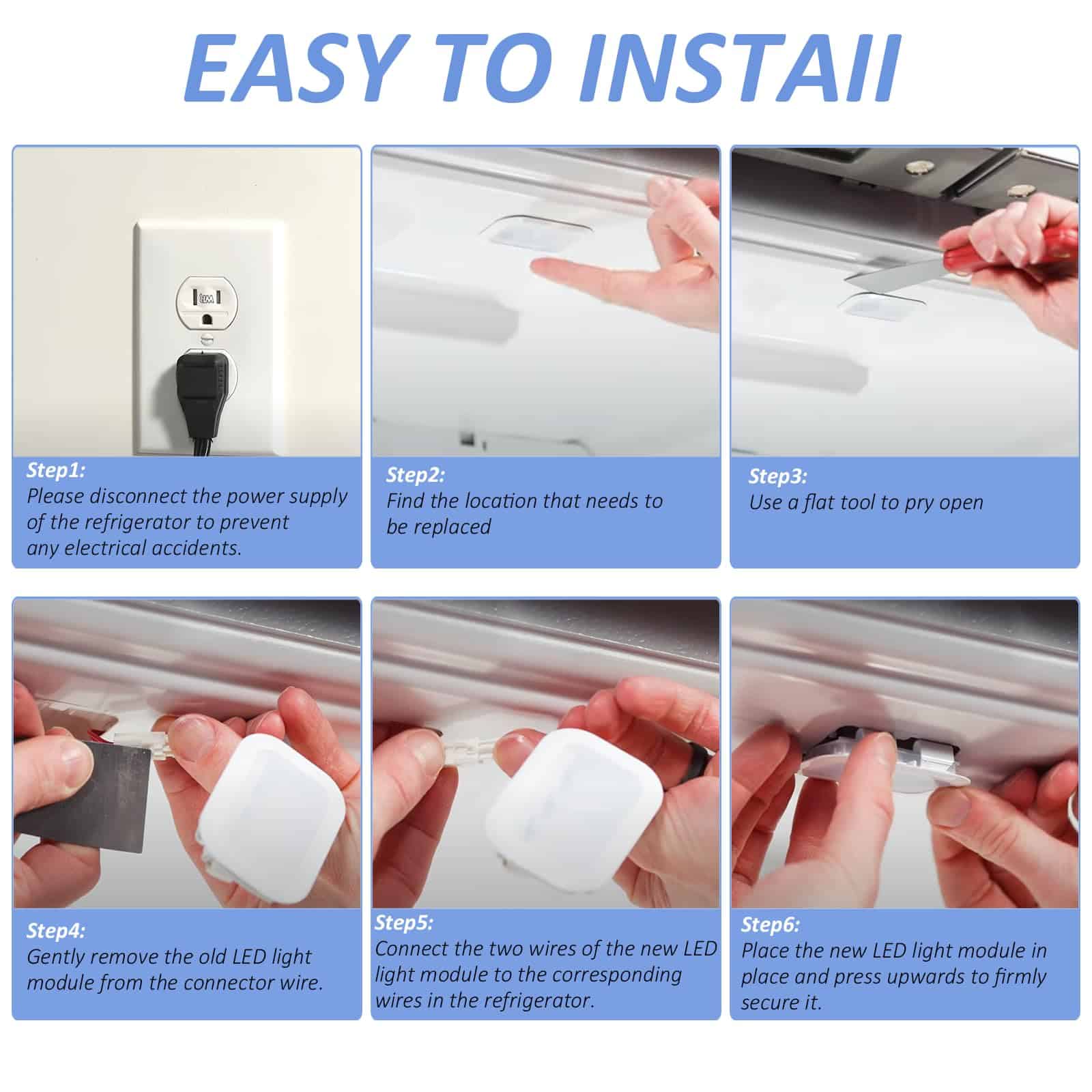 Delixike W11683243 LED Module Service se ajusta a - Imagen 7