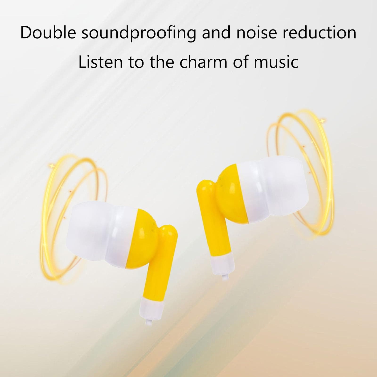Audífonos con Cable Amarillos ZHDUOYING, Color Brillante - Imagen 3