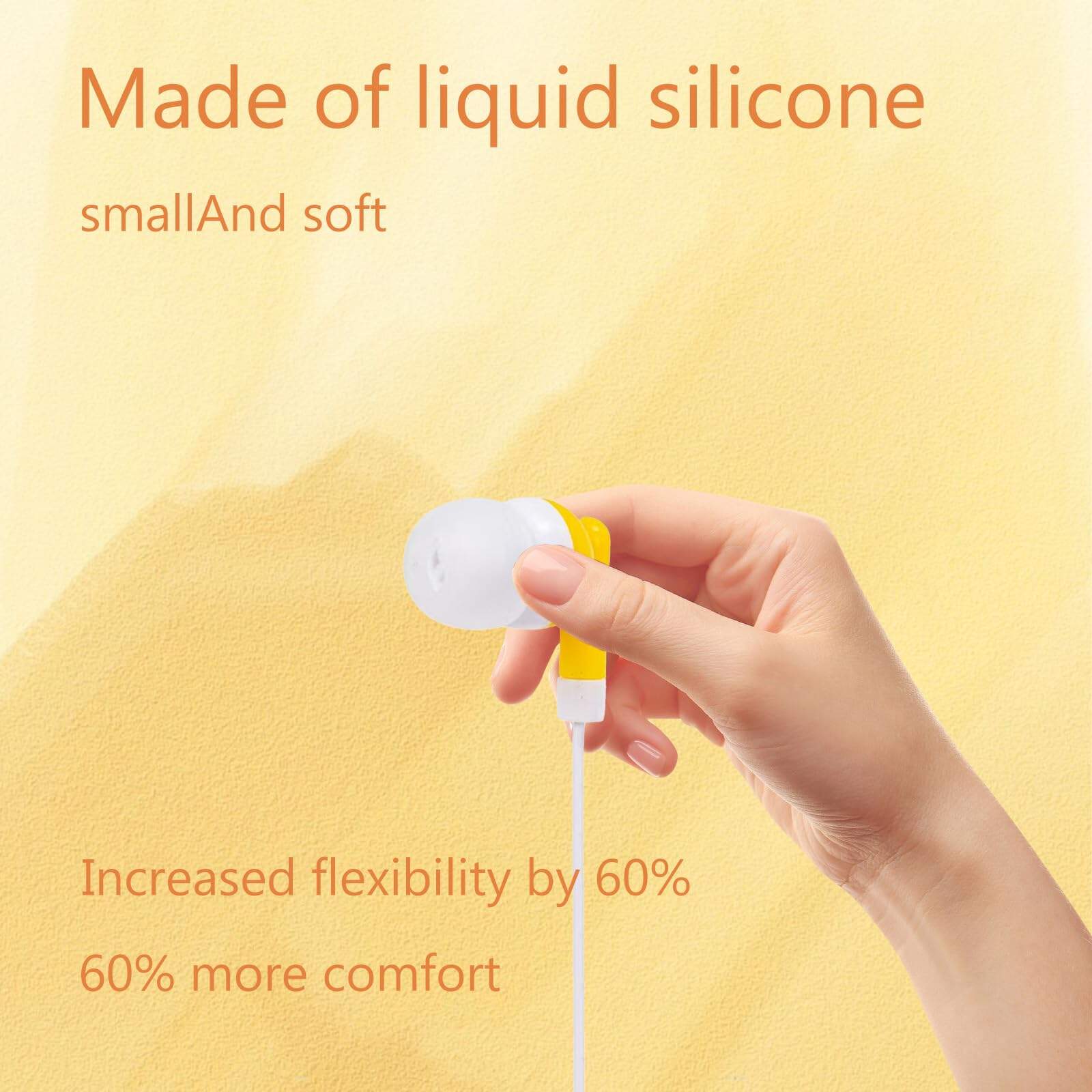 Audífonos con Cable Amarillos ZHDUOYING, Color Brillante - Imagen 4