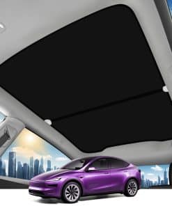 TSLDRV 2025 Upgrade Sunshade Roof for Tesla -Black