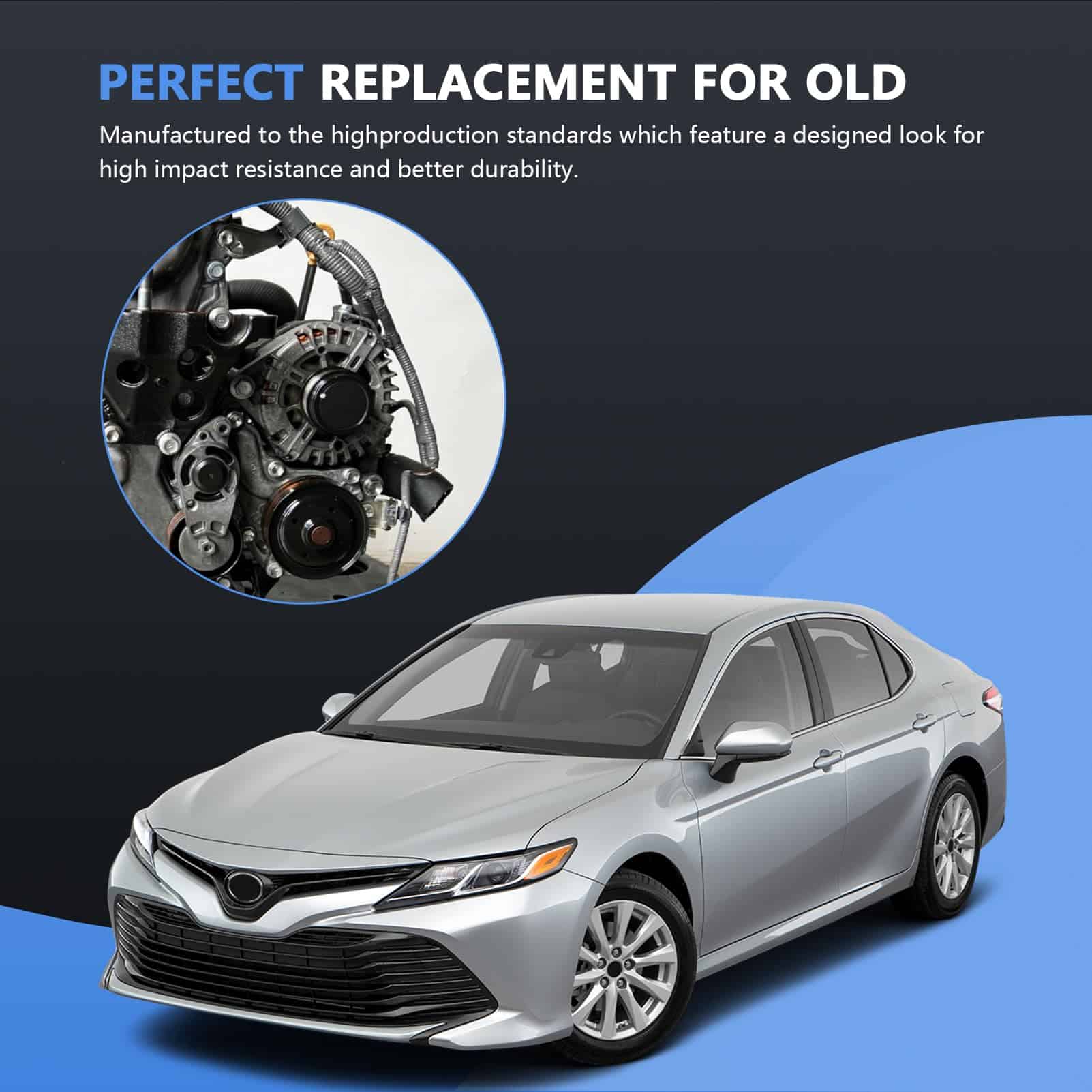 Fraylis 12V 125AMP Alternador Compatible con Camry L4 2.5L - Imagen 8