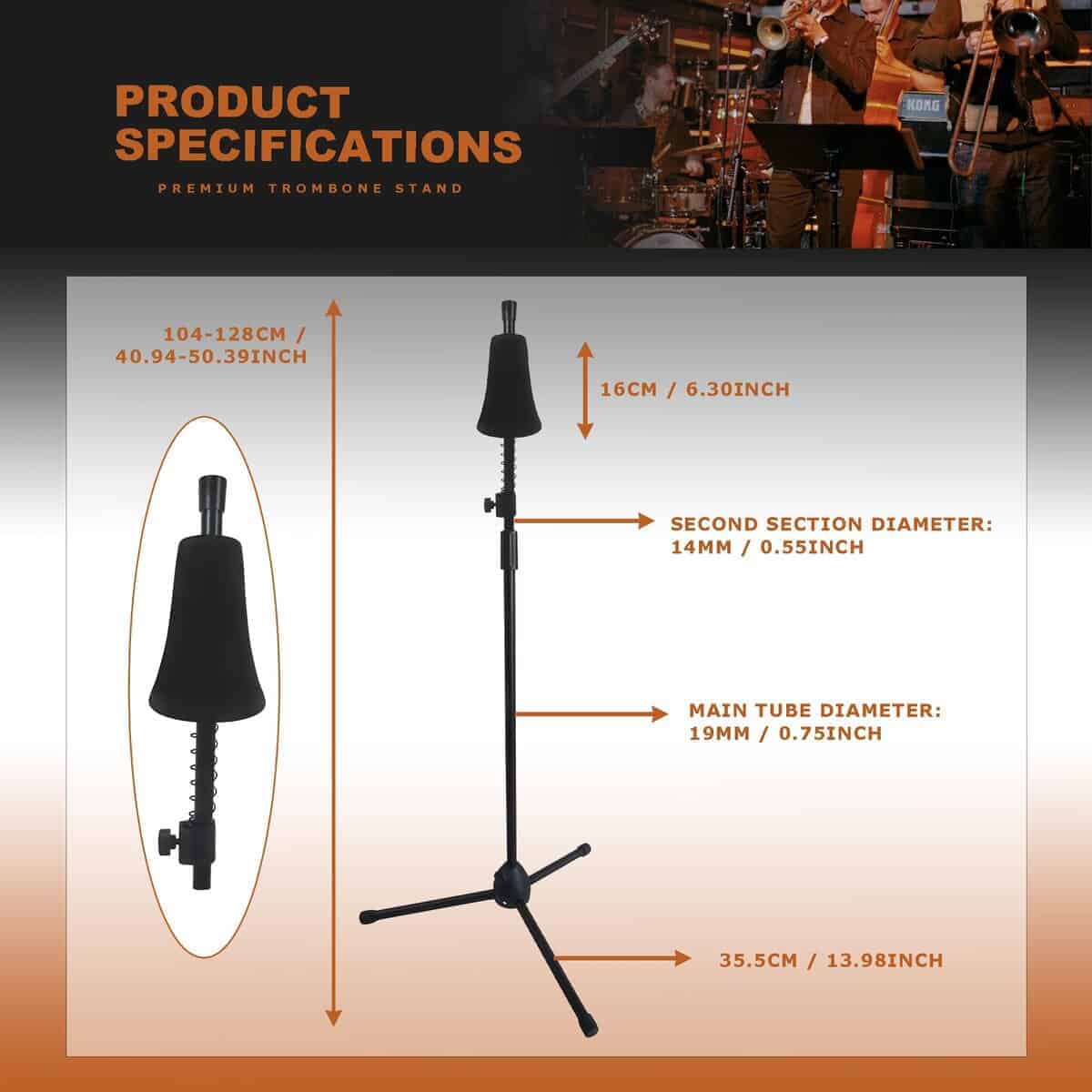 Soporte para Trombón STRONGBERRY, Accesorios de Soporte - Imagen 3