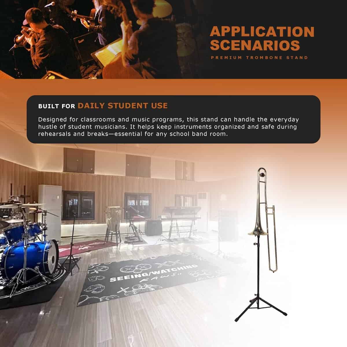 Soporte para Trombón STRONGBERRY, Accesorios de Soporte - Imagen 6