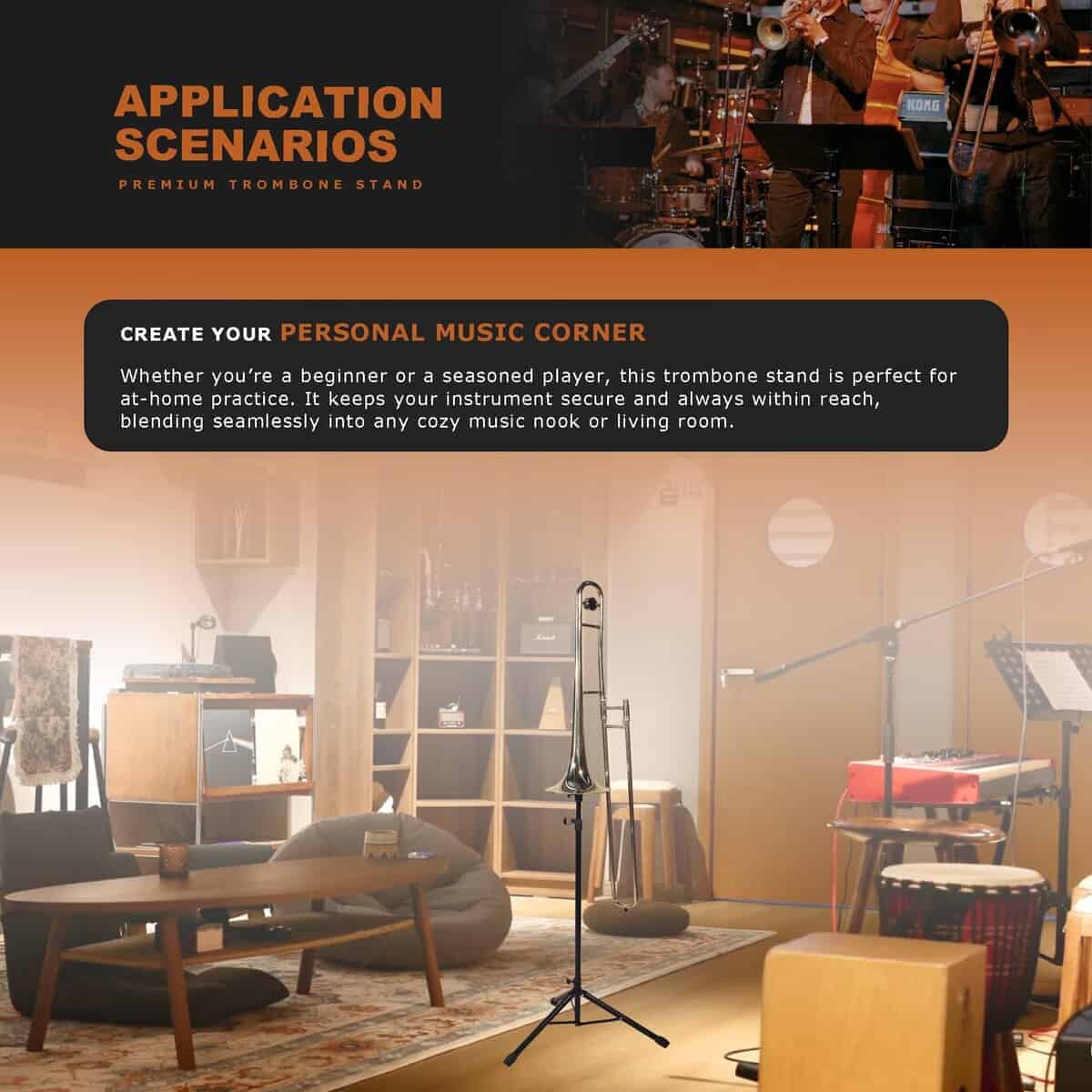 Soporte para Trombón STRONGBERRY, Accesorios de Soporte - Imagen 5