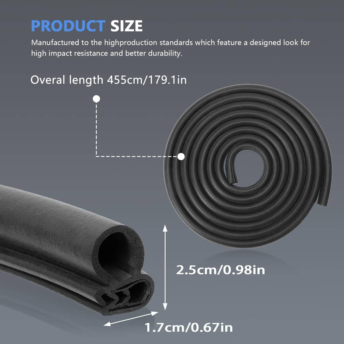 Fraylis Tira de Sellado de Goma para Puerta Delantera - Imagen 7