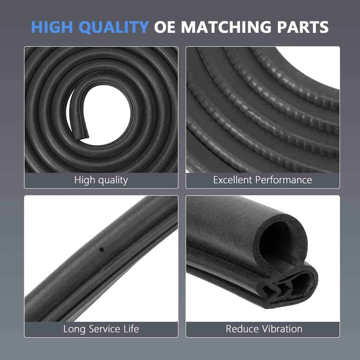 Fraylis Tira de Sellado de Goma para Puerta Delantera - Imagen 4