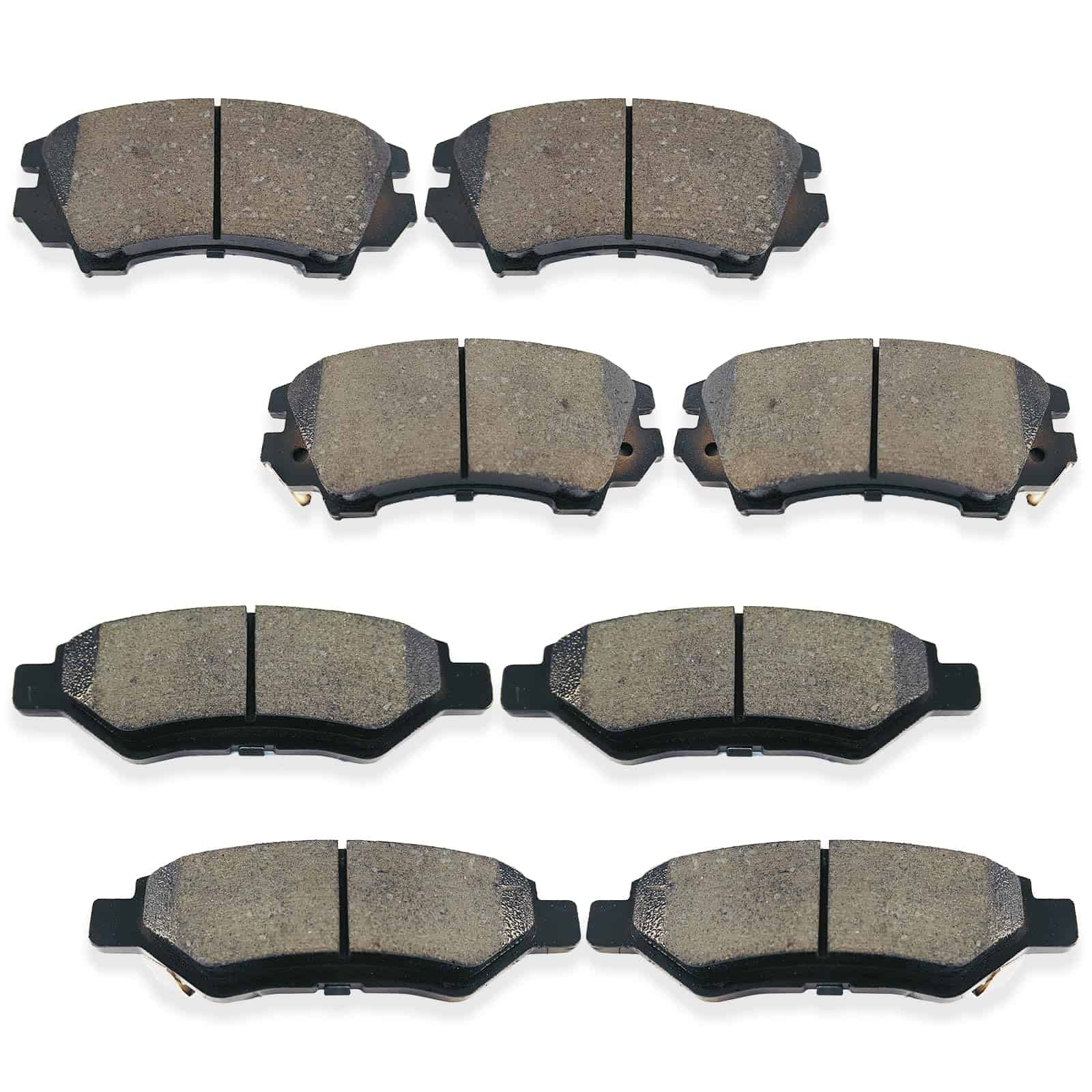 Juego de Pastillas de Freno Cerámicas Delanteras Traseras