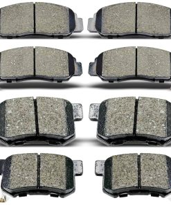 Juego de 8 pastillas de freno cerámicas delanteras y