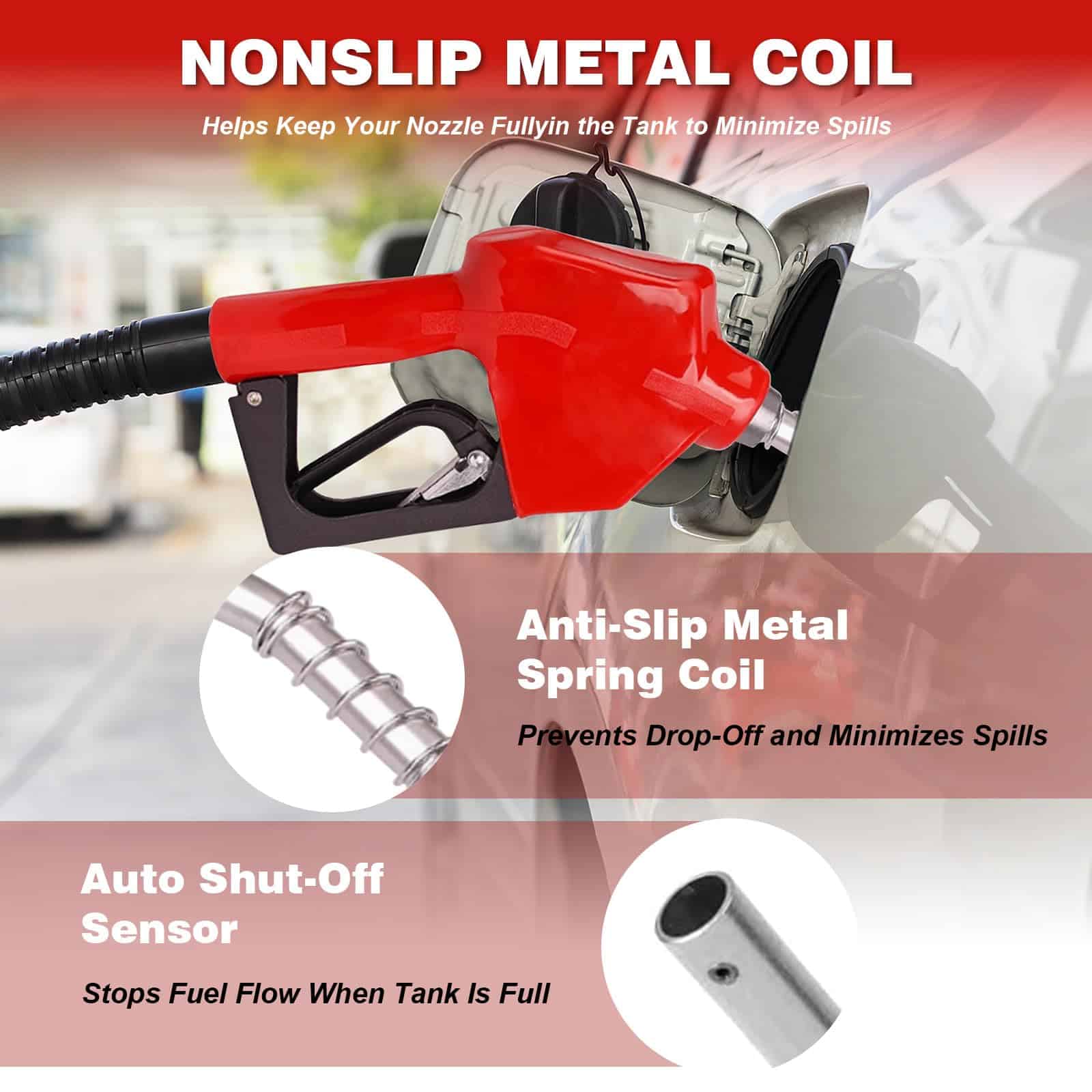 Kit de Boquilla de Combustible Automática de 3/4" Roja NPT - Imagen 8