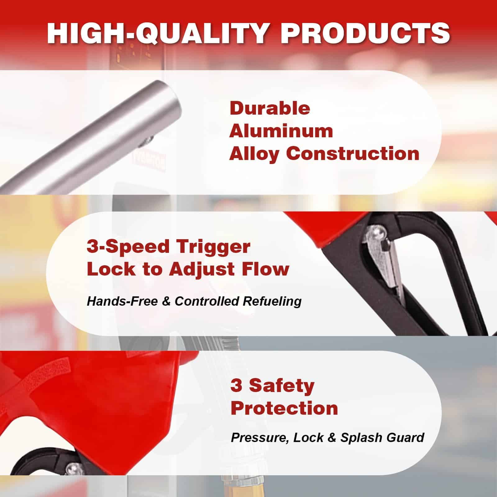 Kit de Boquilla de Combustible Automática de 3/4" Roja NPT - Imagen 6