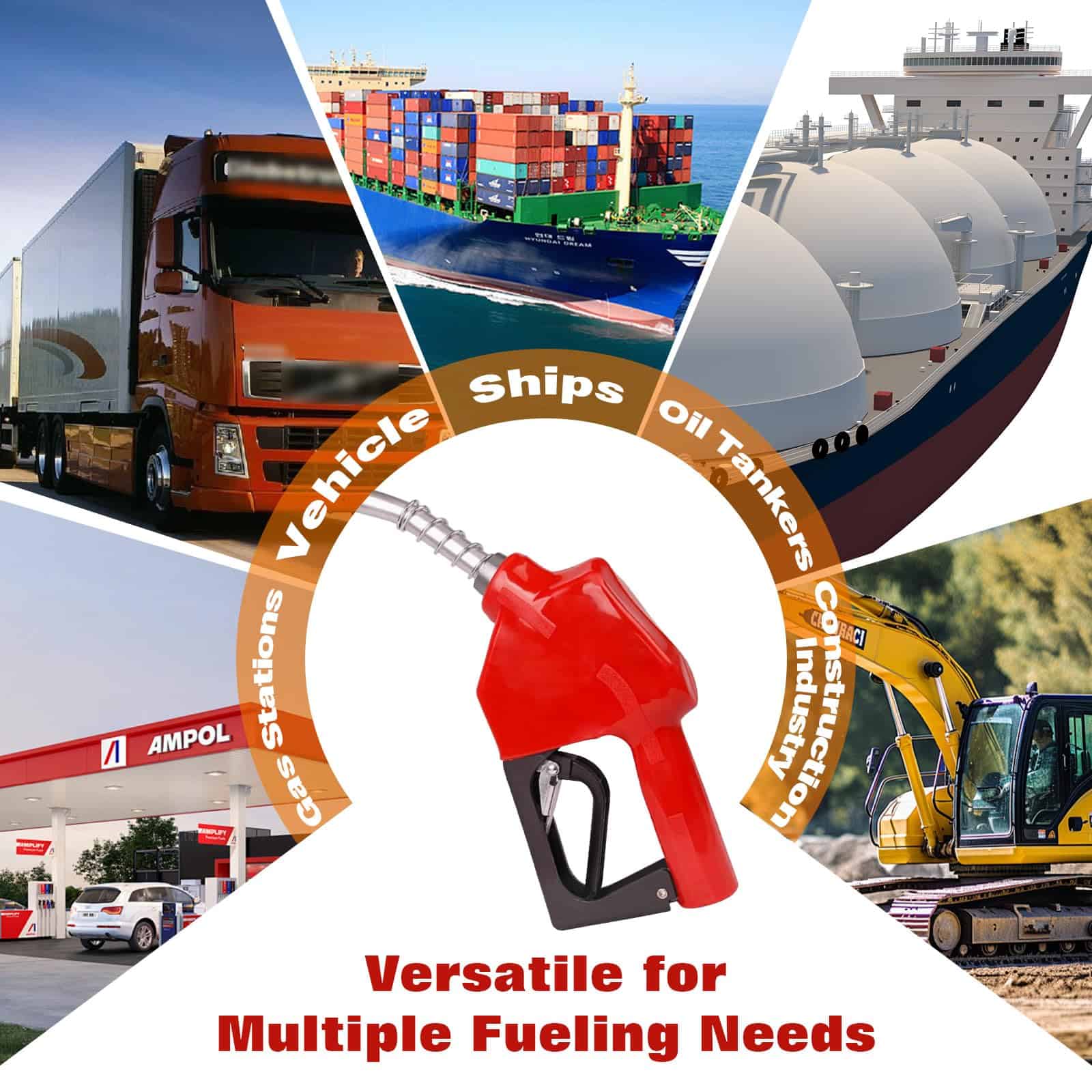 Kit de Boquilla de Combustible Automática de 3/4" Roja NPT - Imagen 9