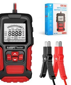 Probador de Batería de Coche 12V/24V, Probador -Rojo