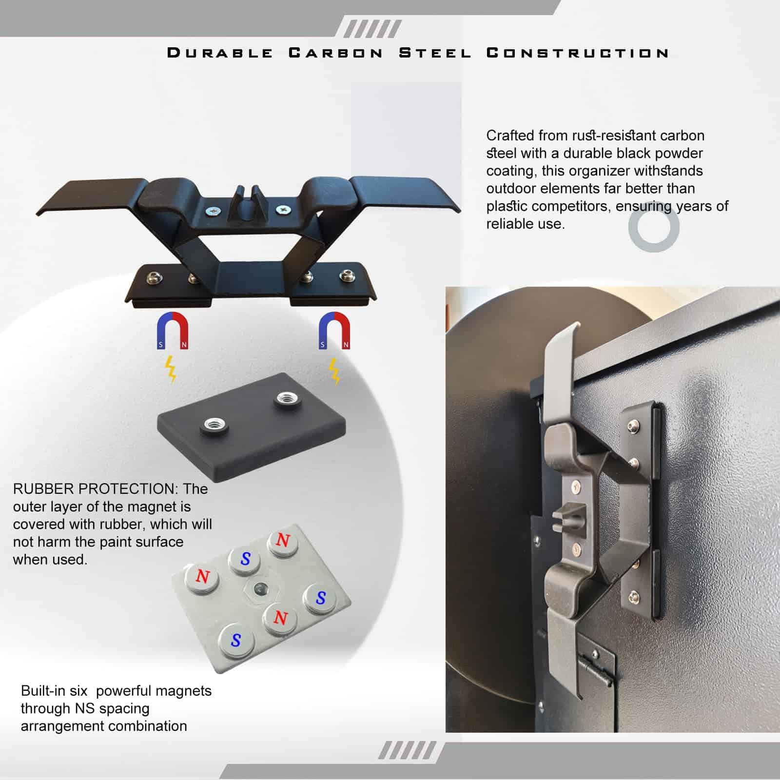 Organizador magnético de cable de alimentación para - Imagen 3