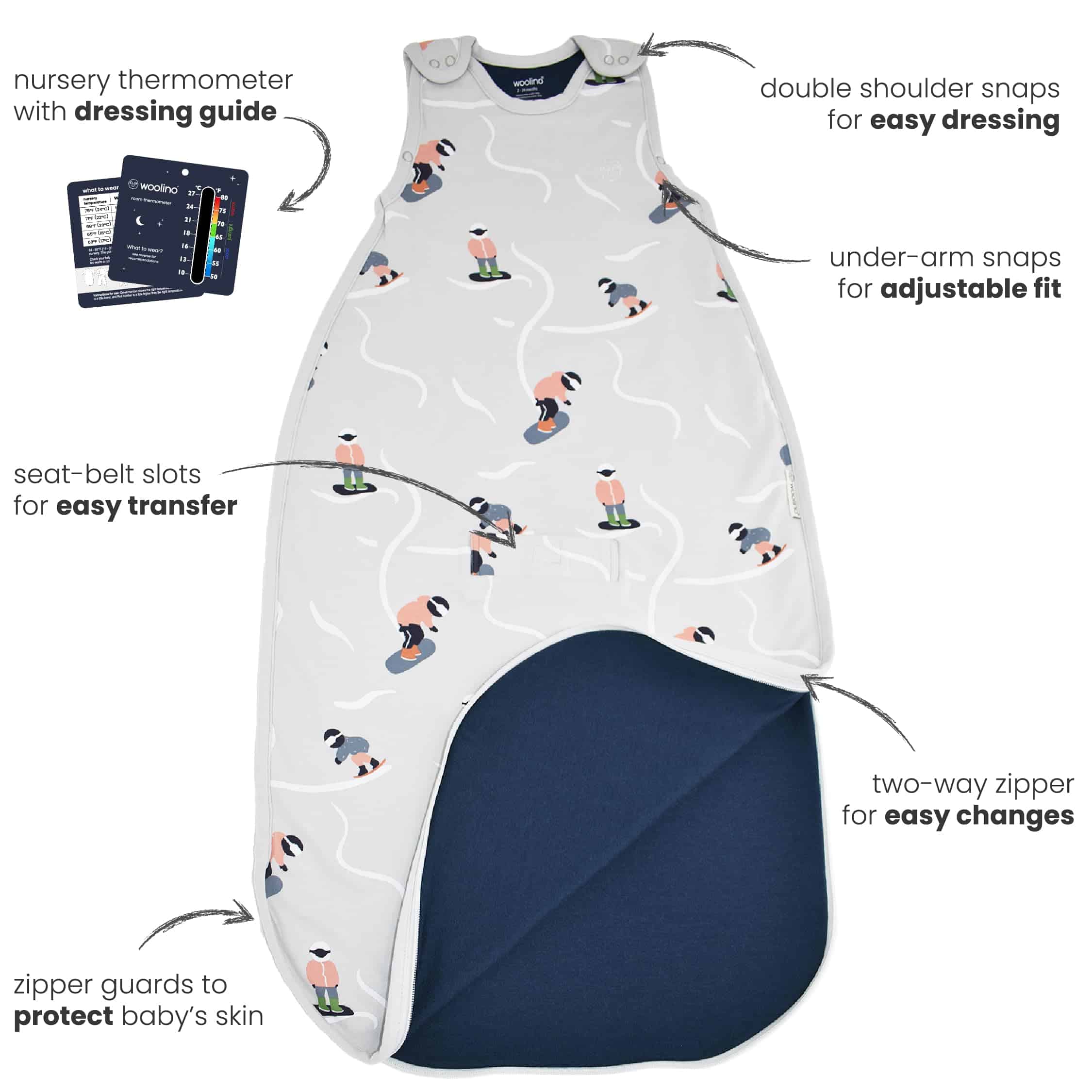 Saco de Dormir Woolino 4 Estaciones - Bolsa de Dormir de - Imagen 8