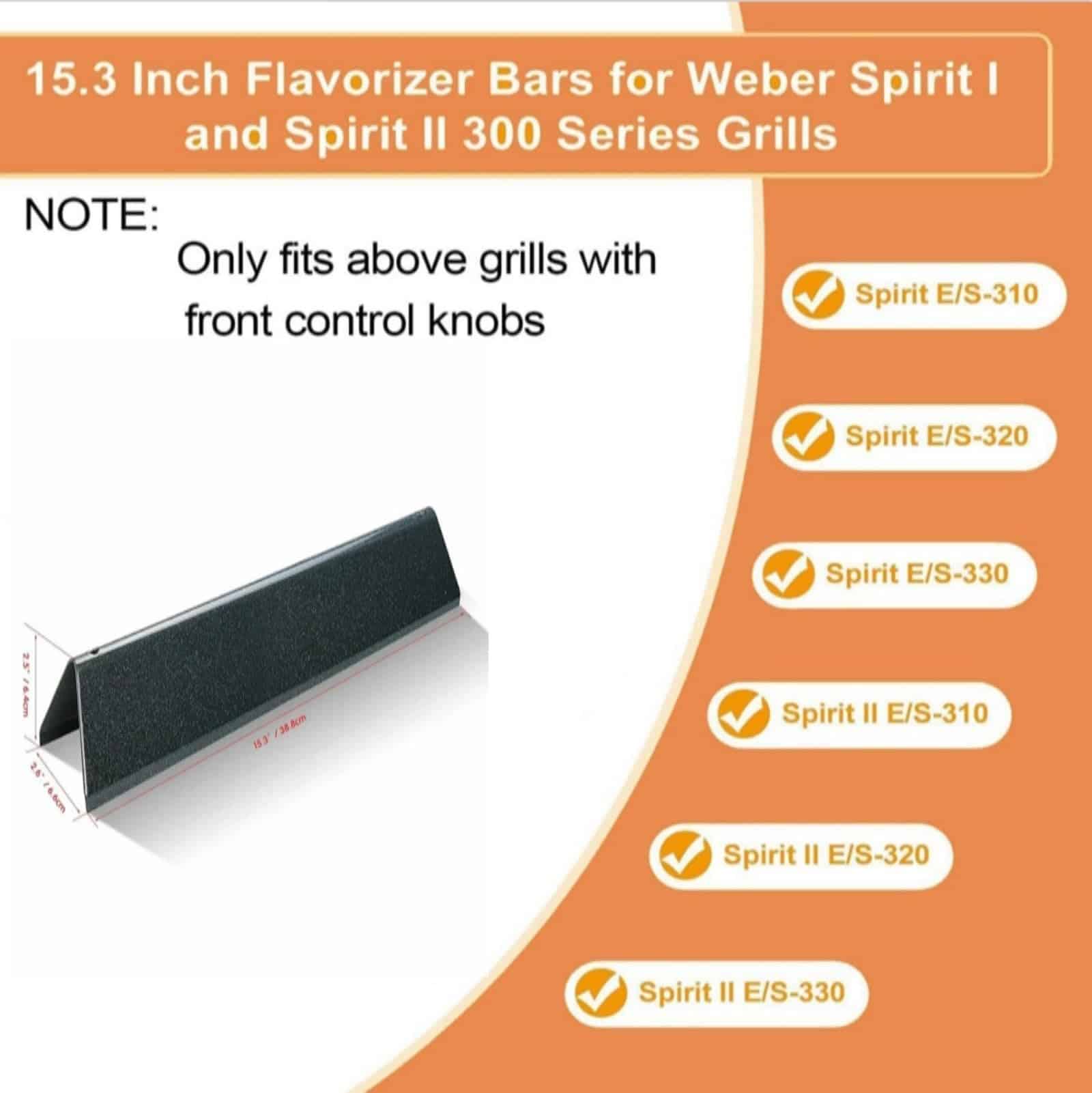 Barras de saborizantes esmaltadas de porcelana de 15.3” - Imagen 5