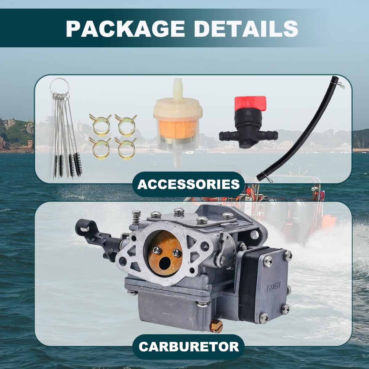 Carburador para Motores Fuera de Borda Yamaha 9.9HP 15HP 2 - Imagen 7