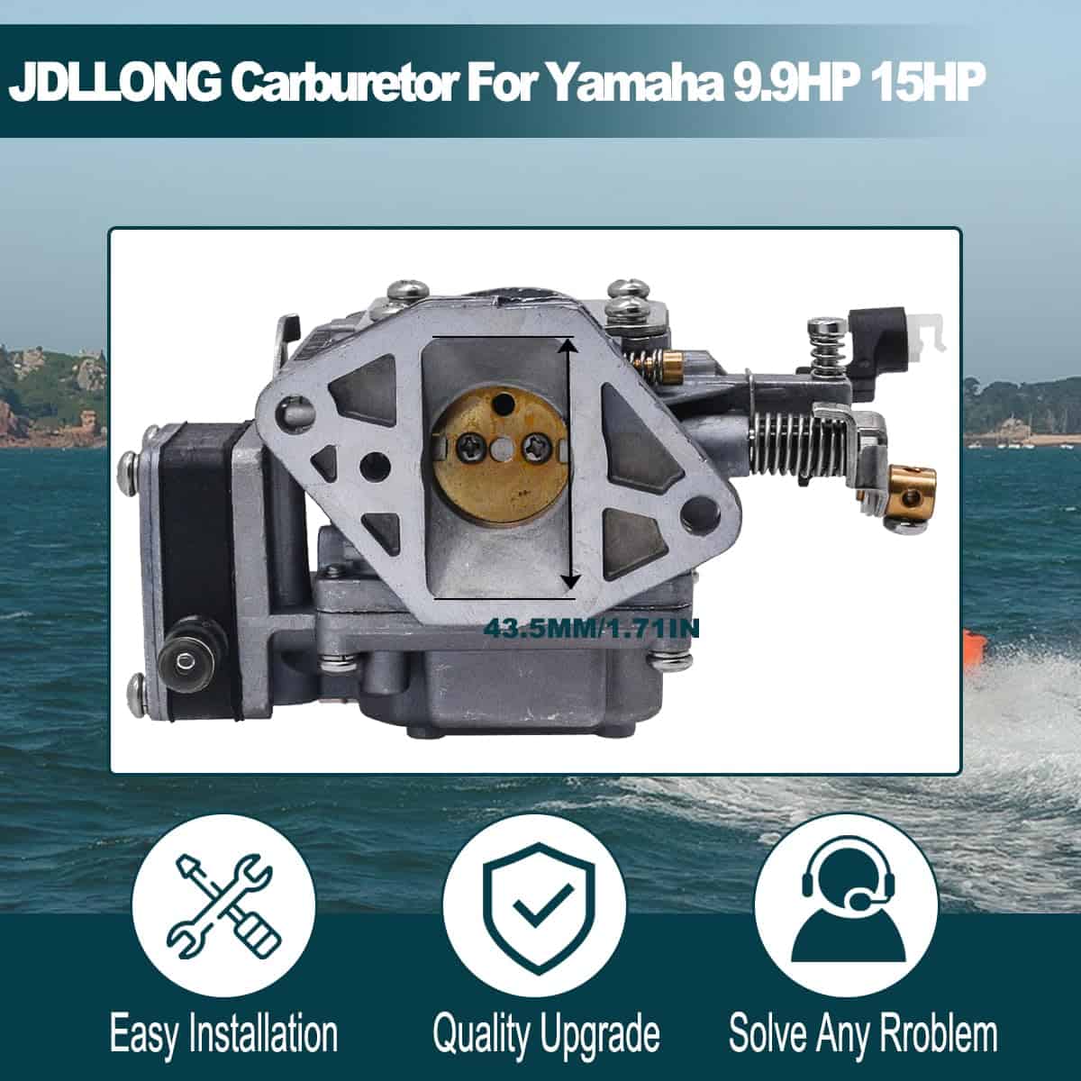 Carburador para Motores Fuera de Borda Yamaha 9.9HP 15HP 2 - Imagen 4