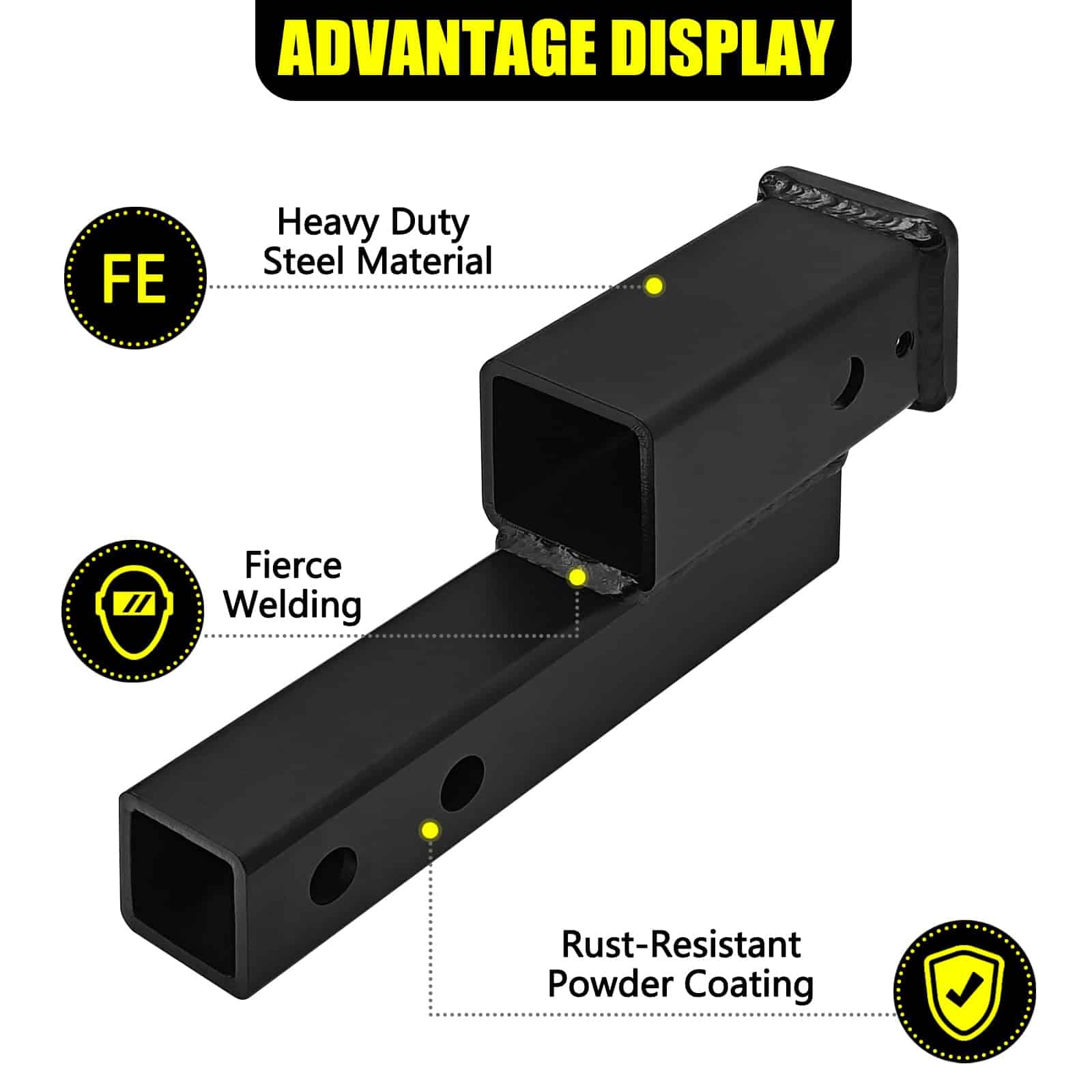 Adaptador Extenso de Receptor de Remolque de 2" por KAIRAY - Imagen 5
