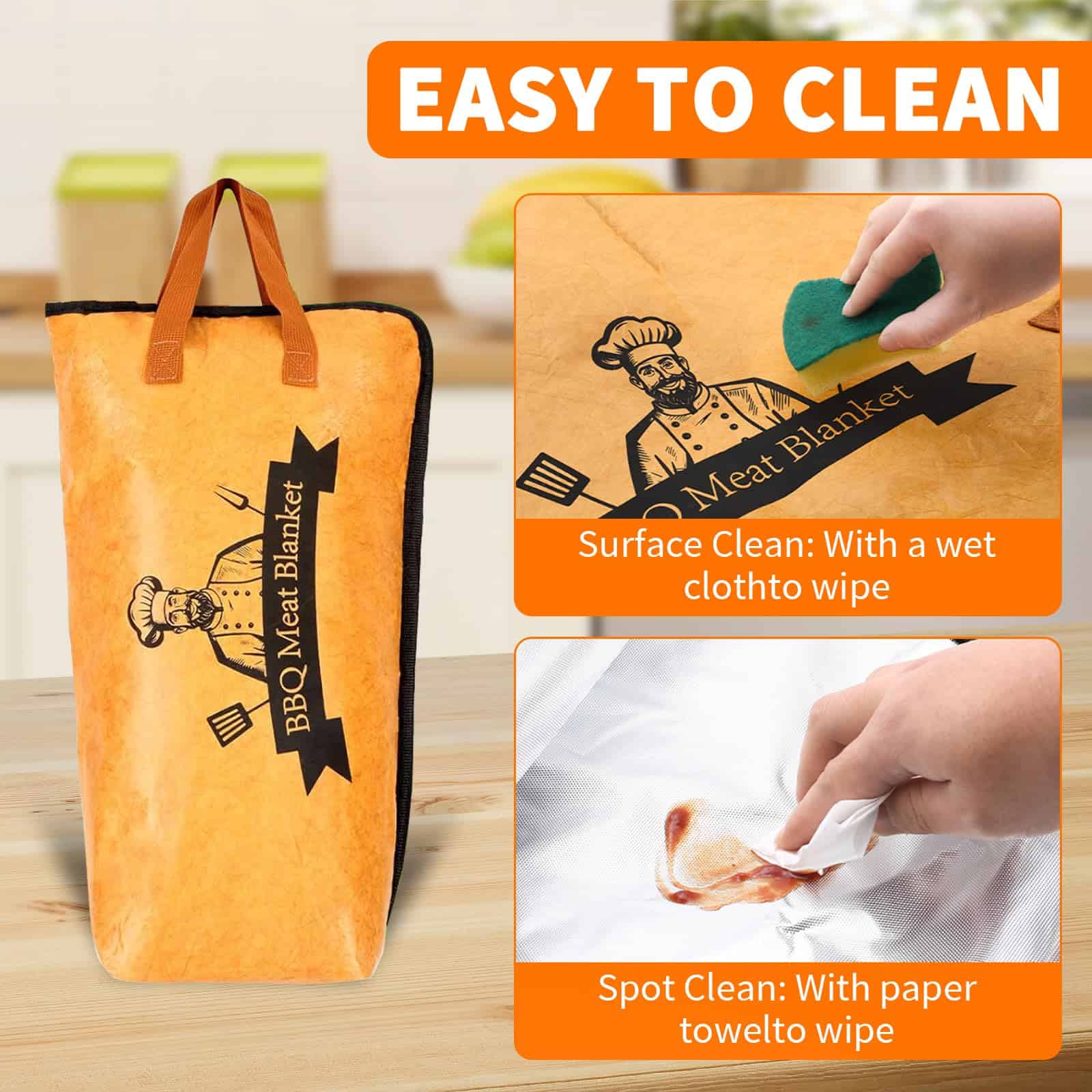 Manta para Descansar Carne de Barbacoa, Manta Aislante para - Imagen 5