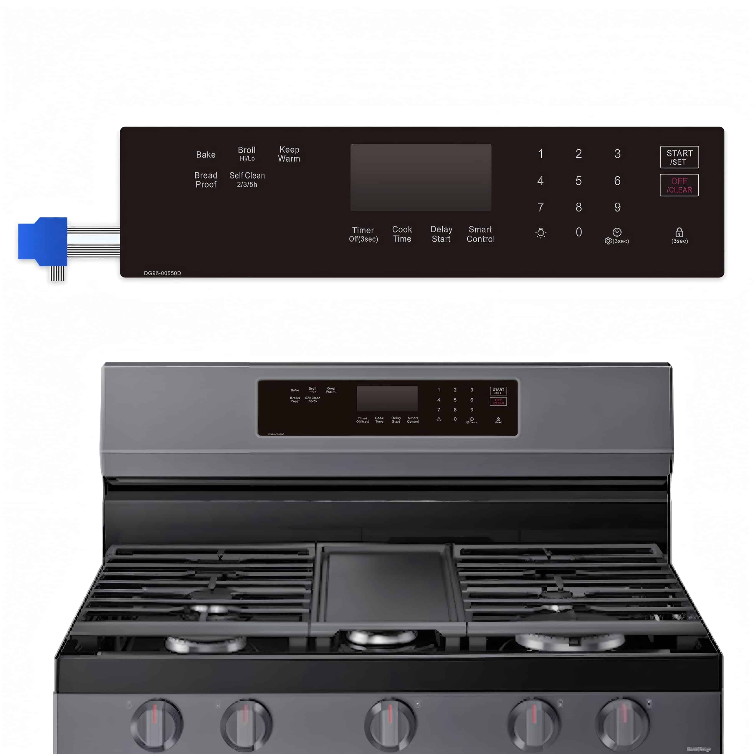 Panel de Control táctil de membrana de rango DG96-00850D