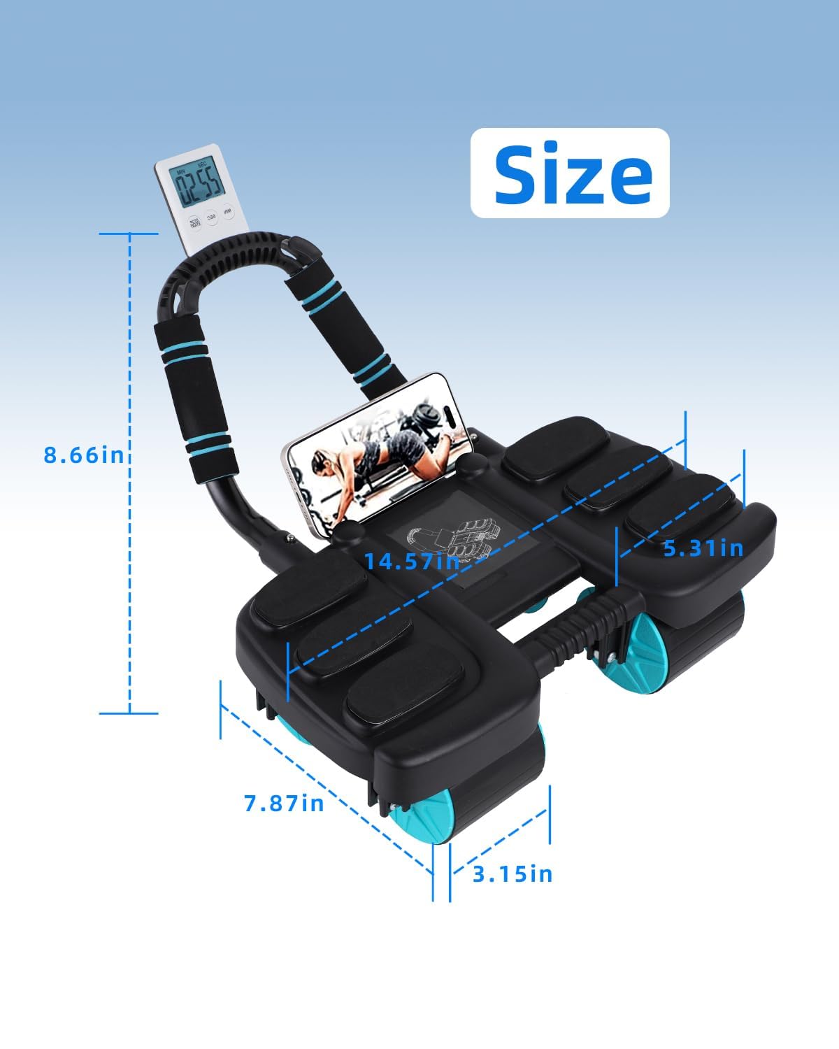 2025 Nuevo Rodillo Automático de Rebote con Soporte para - Imagen 7