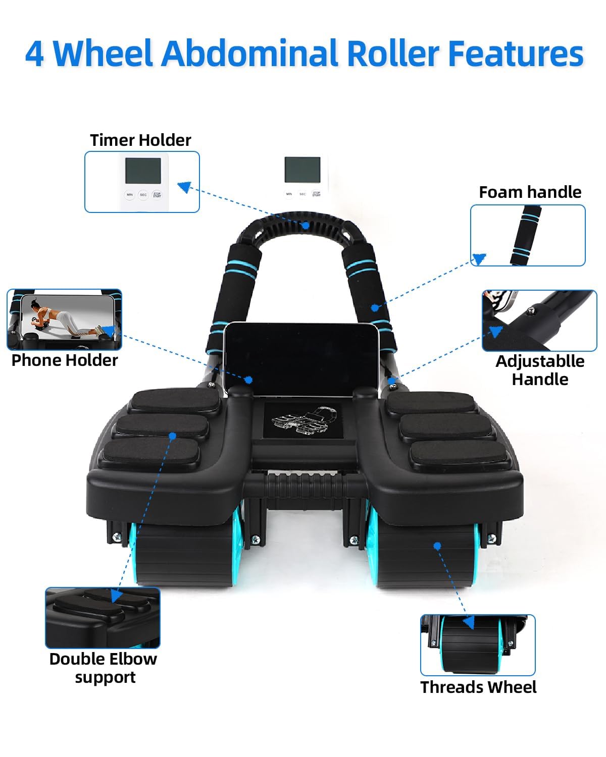 2025 Nuevo Rodillo Automático de Rebote con Soporte para - Imagen 6