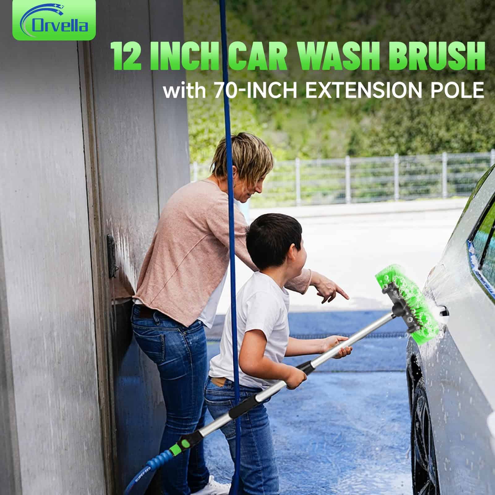 Cepillo para lavado de autos Orvella de 70" con cerdas - Imagen 7