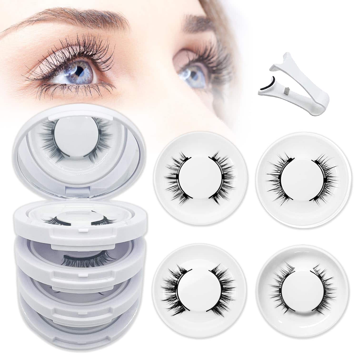 Pestañas Magnéticas con Aplicador, 2025 Nuevas Pestañas