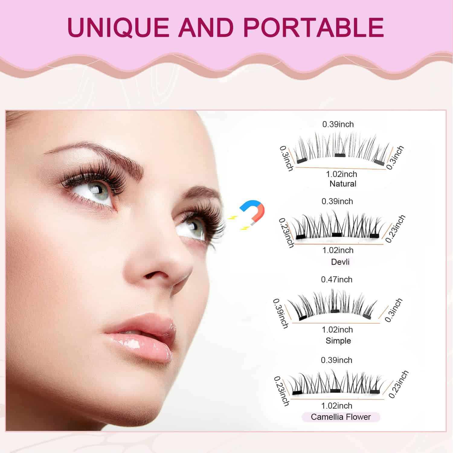 Pestañas Magnéticas con Aplicador, 2025 Nuevas Pestañas - Imagen 7