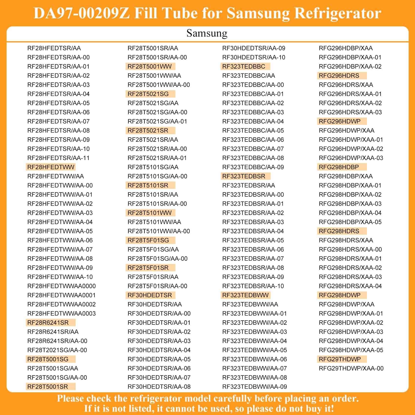 Tubo de llenado DA97-00209Z, Compatible con el Tubo de - Imagen 6