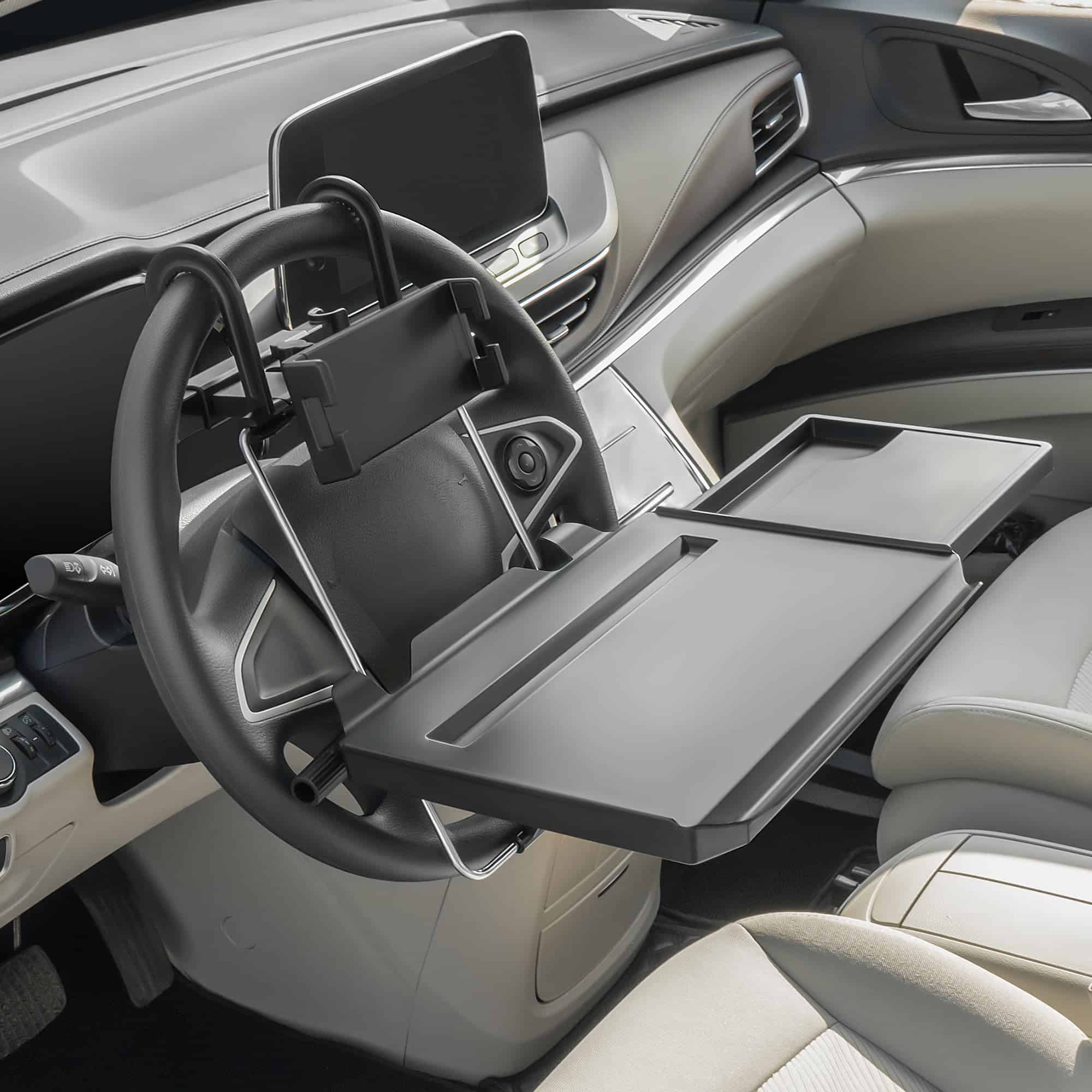 Paffenery Bandeja Grande para Volante de Coche con Soporte