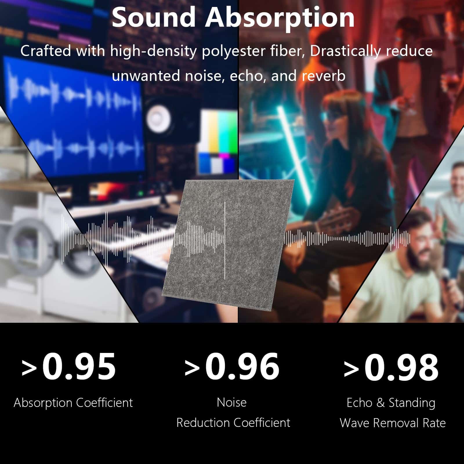 Paneles Acústicos Durbles - Azulejos a Prueba de Ruido para - Imagen 3