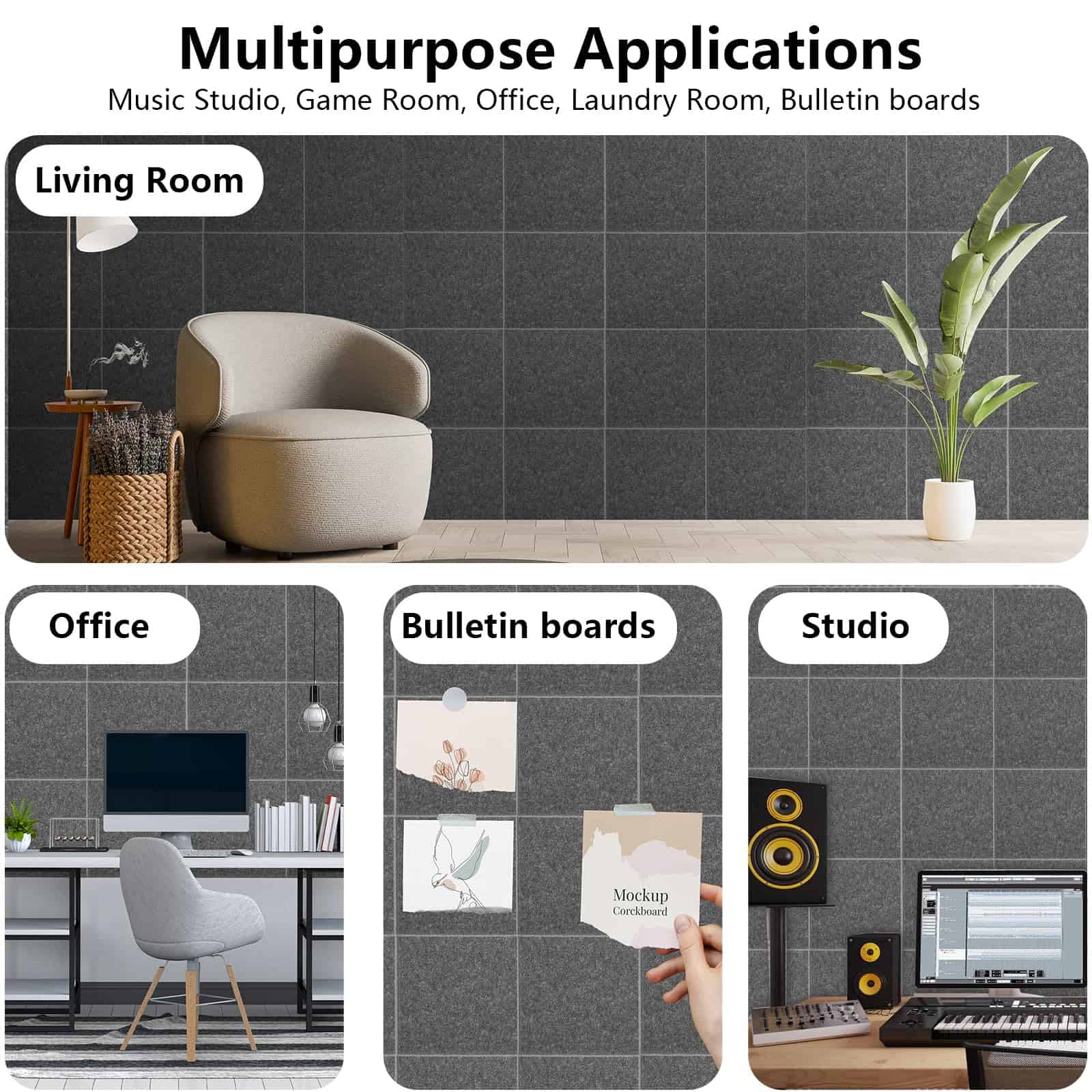 Paneles Acústicos Durbles - Azulejos a Prueba de Ruido para - Imagen 4