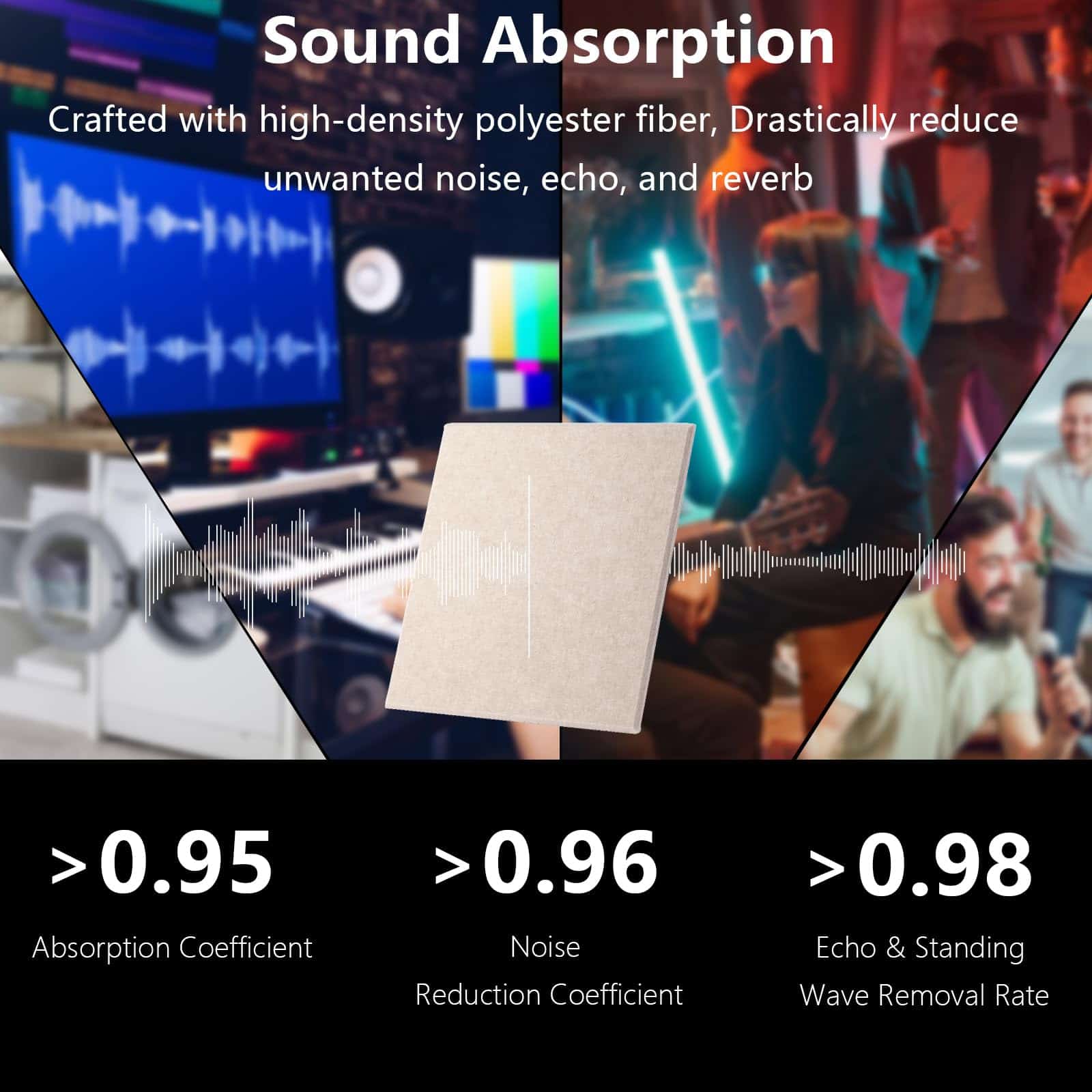 Paneles de Pared Acústicos Durbles - Azulejos con - Imagen 3