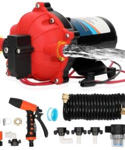 Kit de Bomba de Lavado de 12V con 7.5 GPM & 80 PSI, Bomba