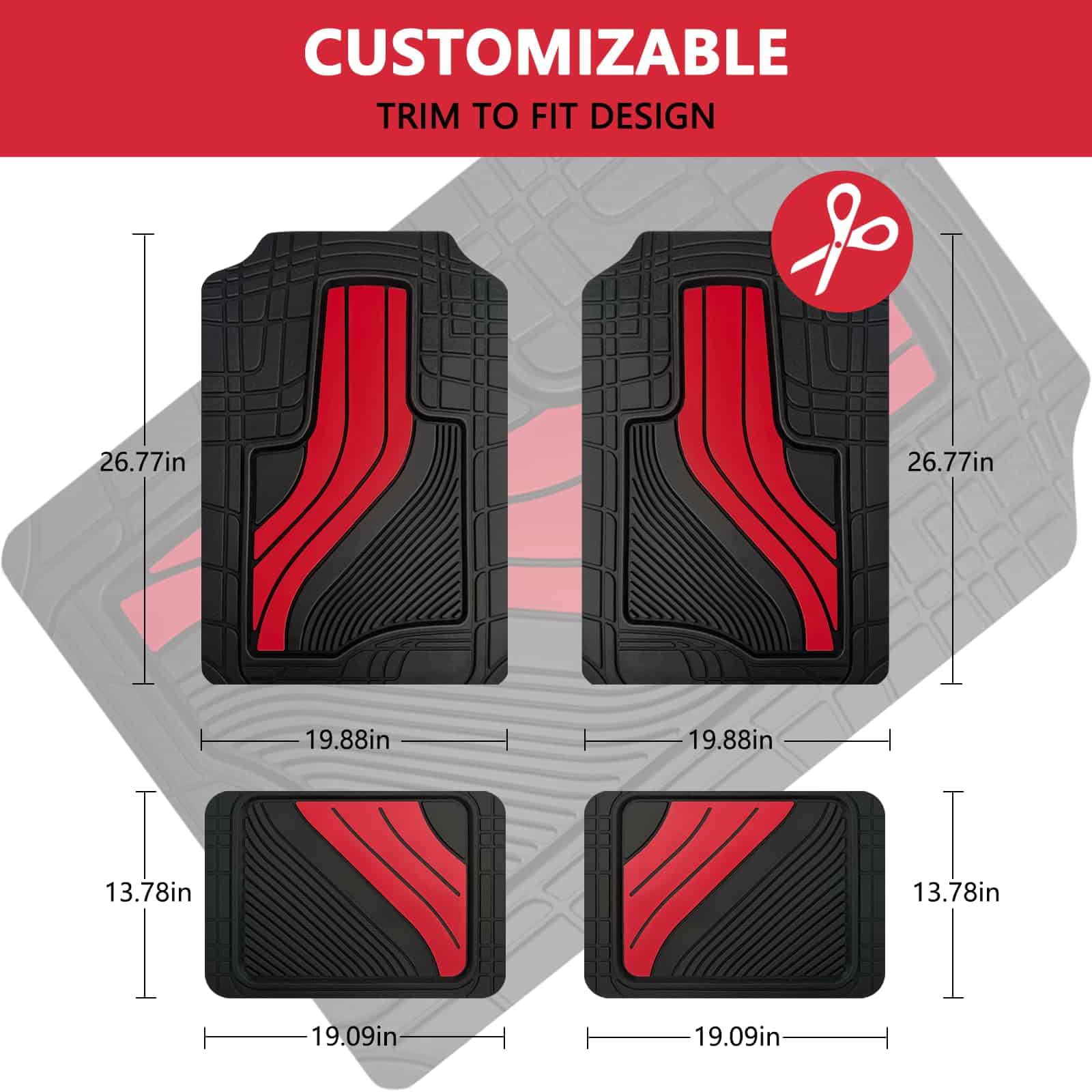 Tapetes de piso de goma resistente NS YOLO, protector de - Imagen 5
