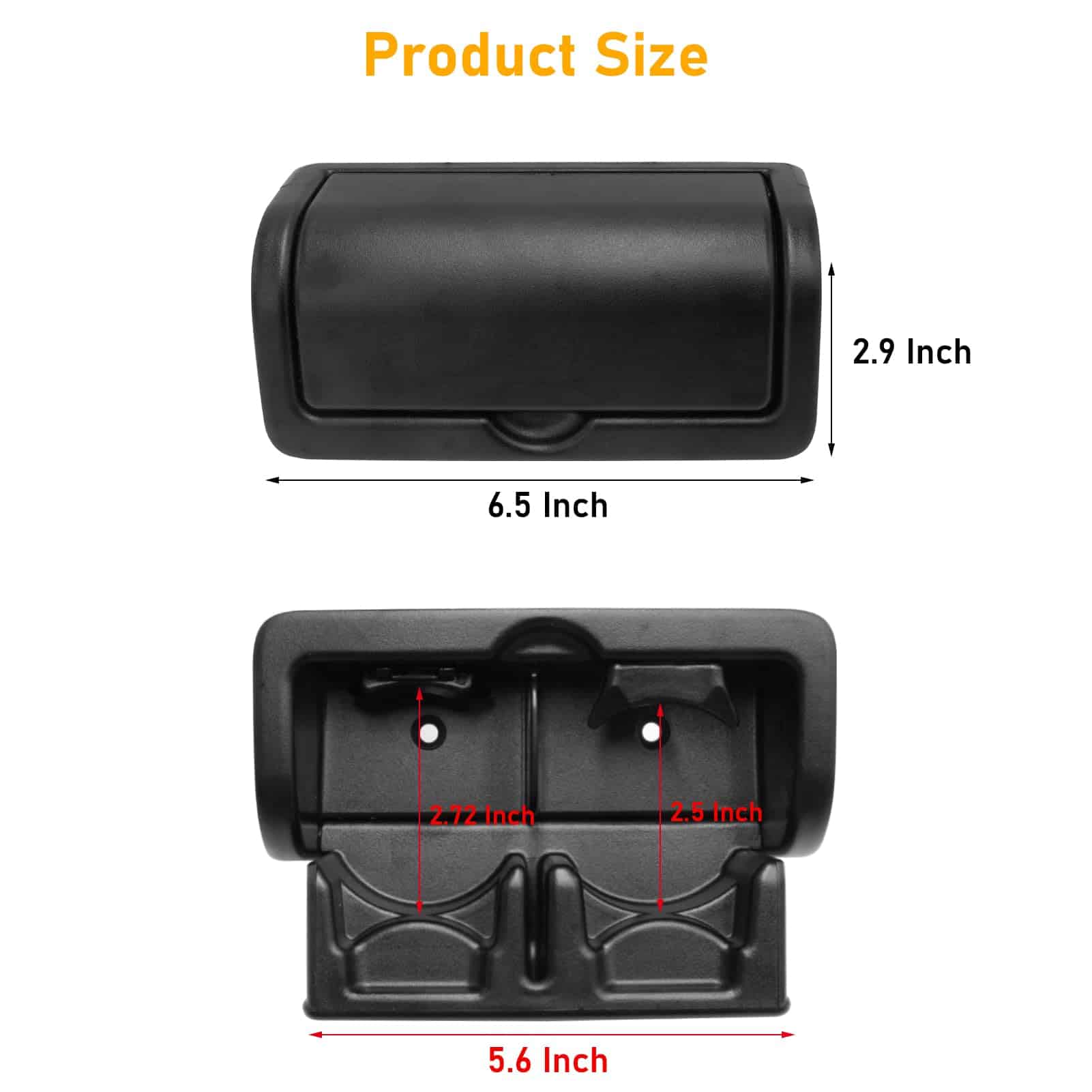 APESER Montaje de portavasos para consola trasera del - Imagen 8