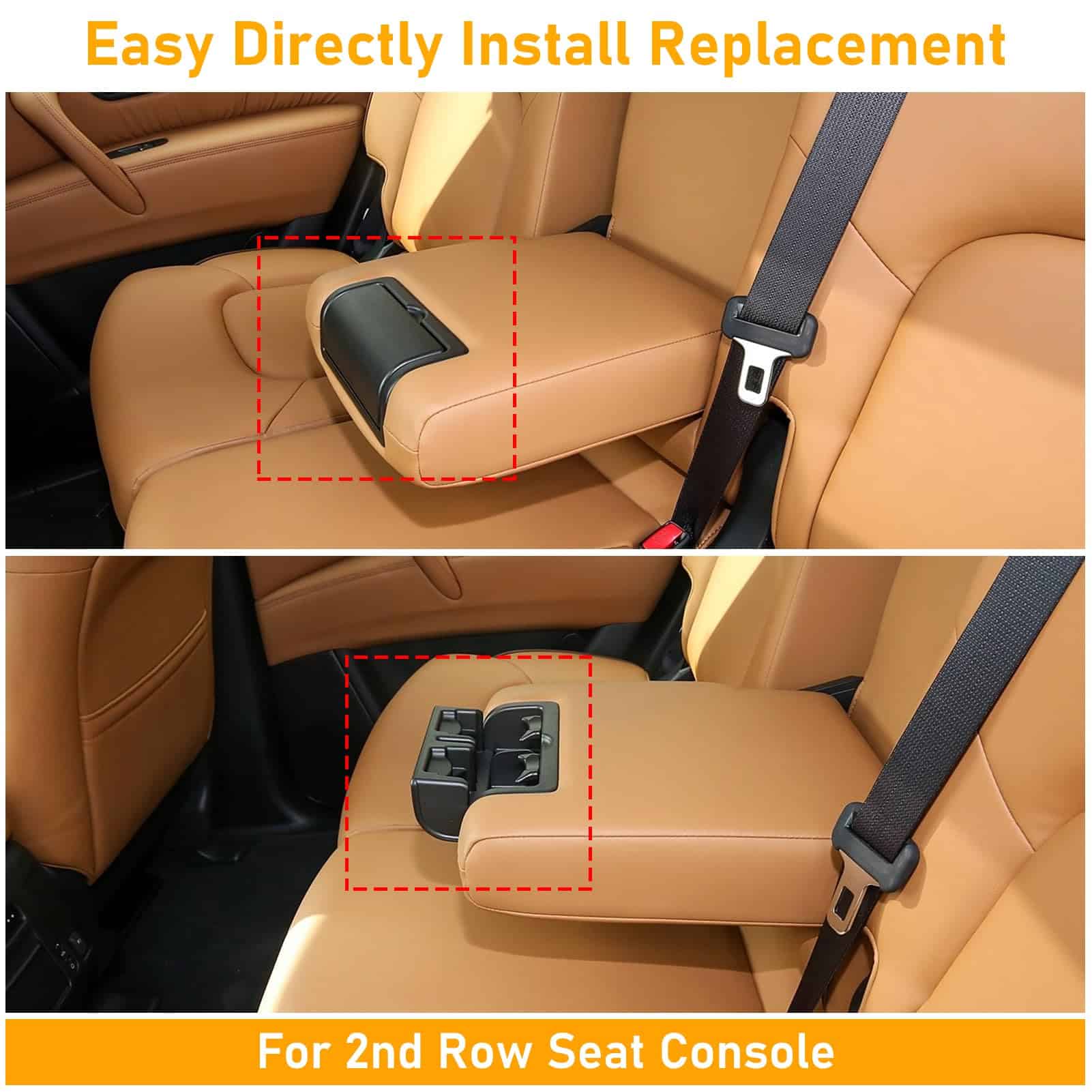 APESER Montaje de portavasos para consola trasera del - Imagen 5