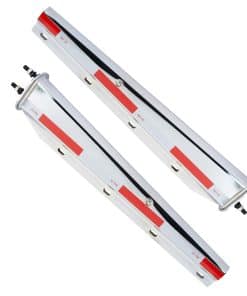 Soporte del guardabarros recto de cromo con cinta