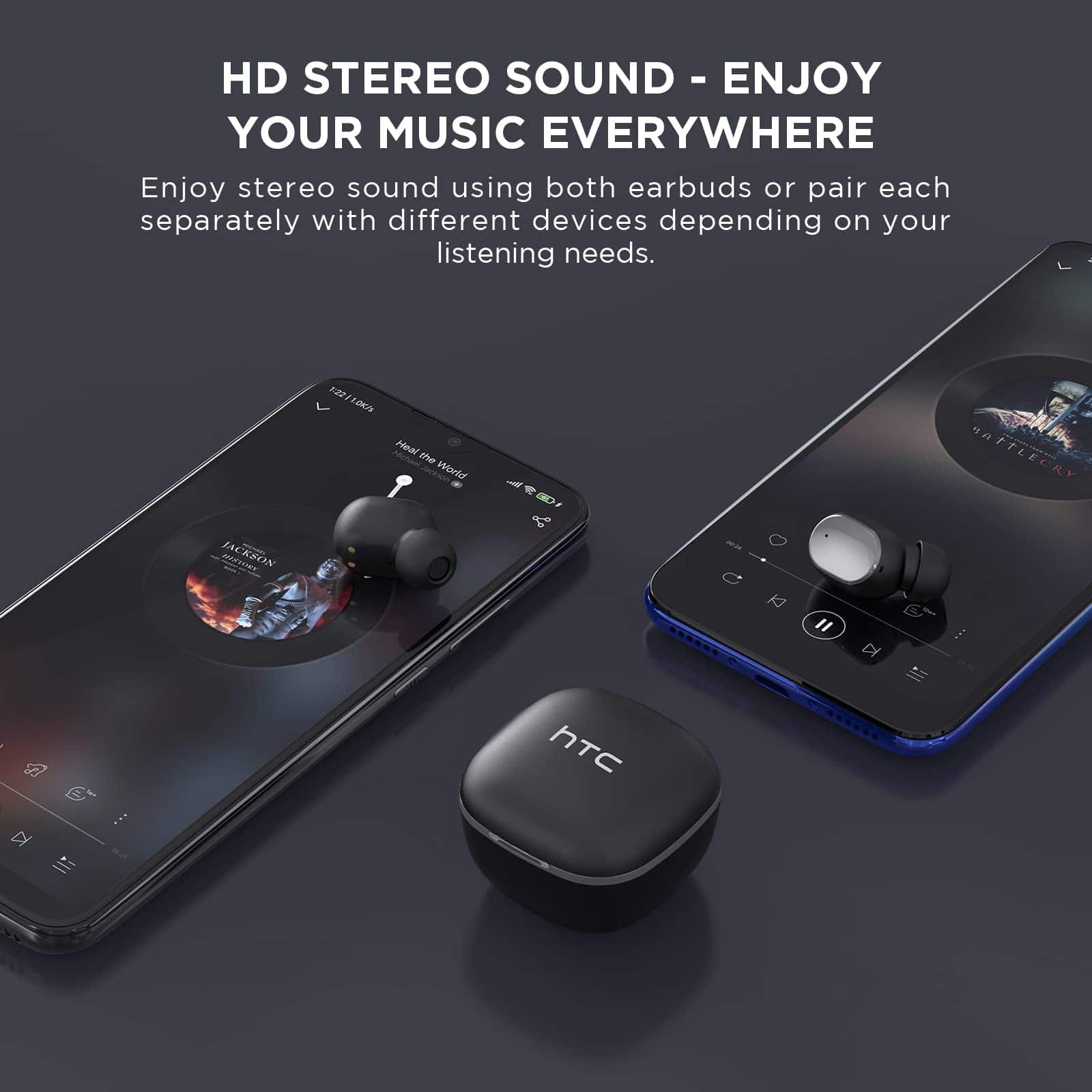 Audífonos inalámbricos HTC True Wireless Bluetooth 2, tipo - Imagen 6