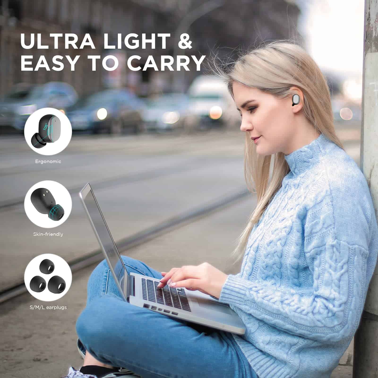 Audífonos inalámbricos HTC True Wireless Bluetooth 2, tipo - Imagen 3