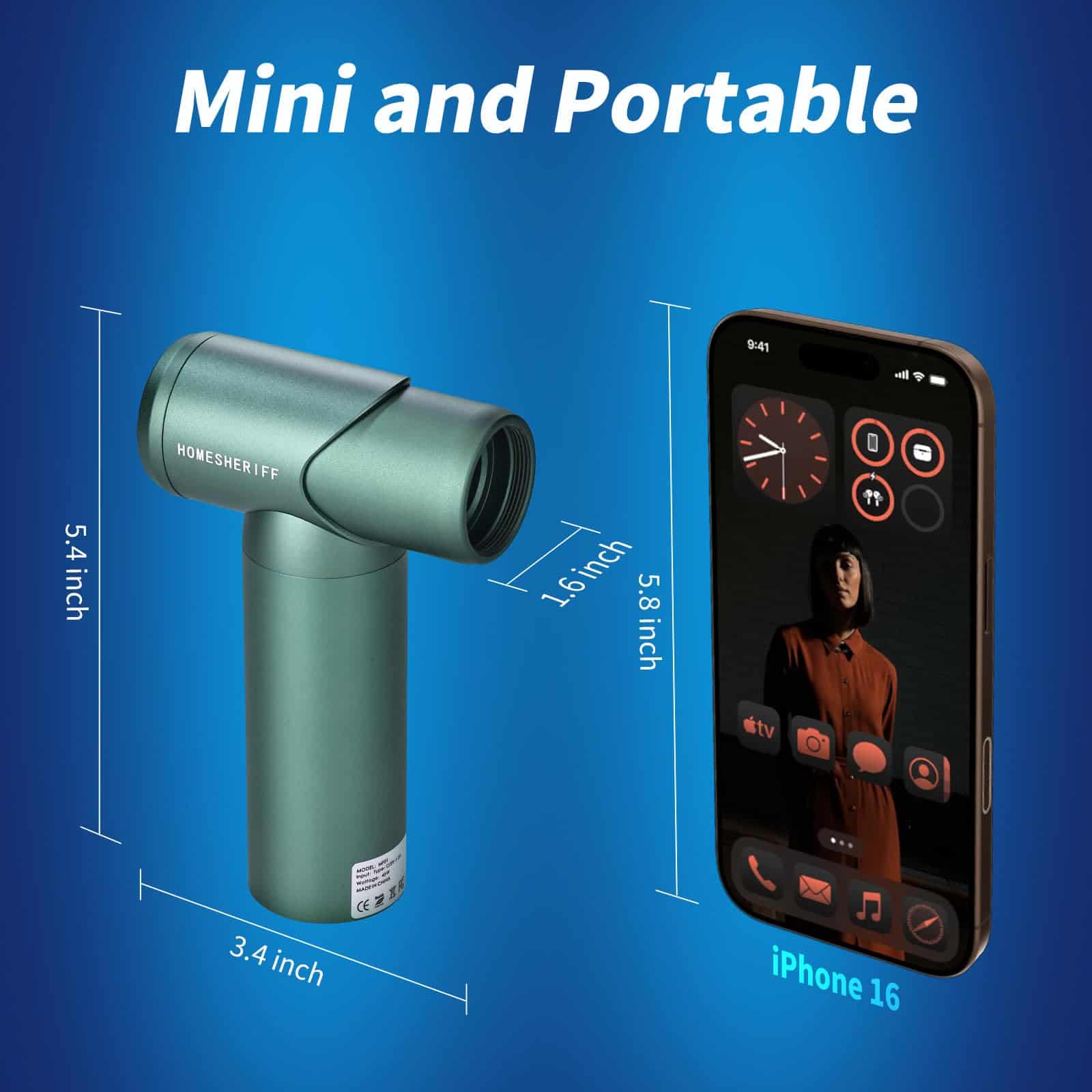 Soplador de Aire Comprimido-3 -Verde - Imagen 5