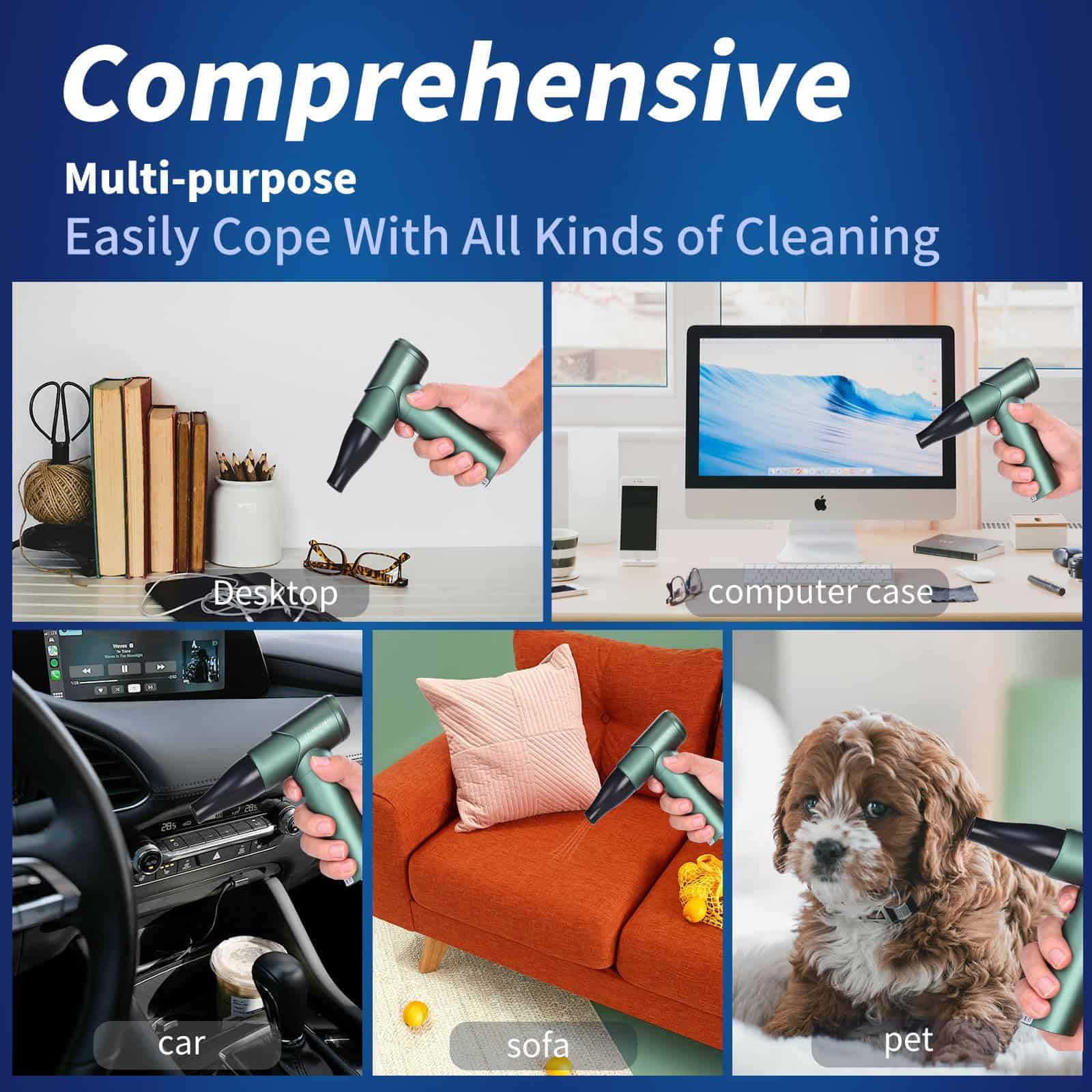 Soplador de Aire Comprimido-3 -Verde - Imagen 8